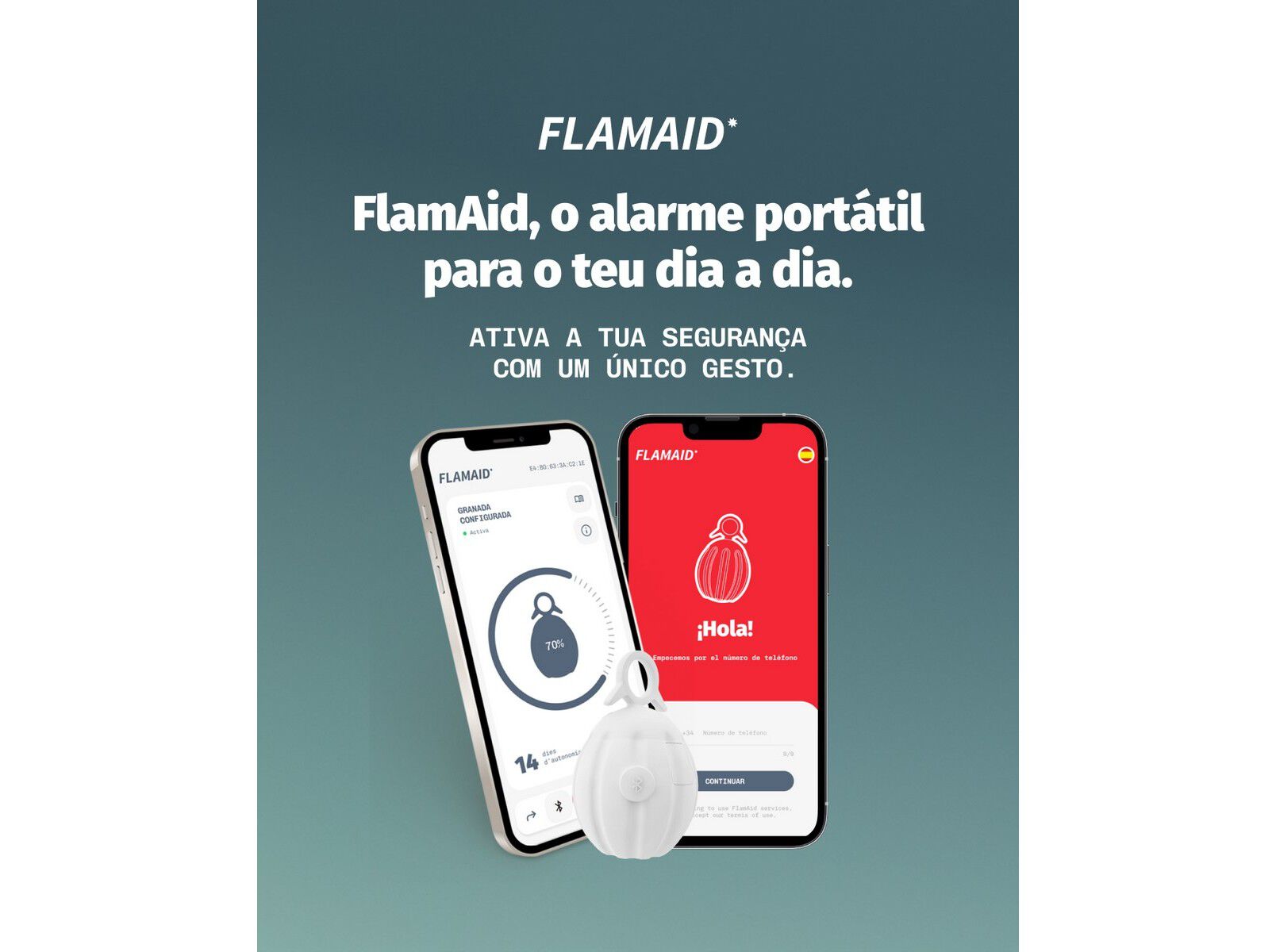 ALARME DE SEGURAN&Ccedil;A FLAMAID DIS-FP-01 (PEACEFUL GRENADE) image number 2