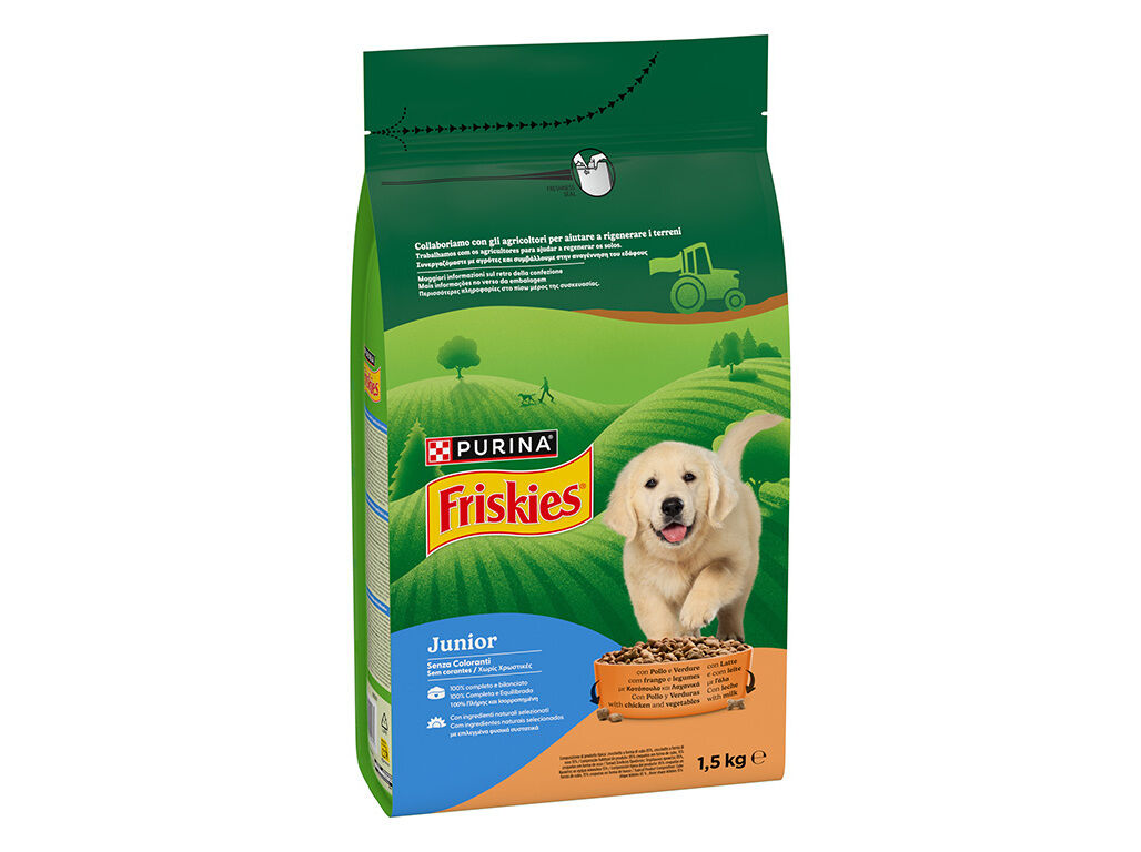 RA&Ccedil;&Atilde;O PARA C&Atilde;O FRISKIES J&Uacute;NIOR COM FRANGO 1.5KG image number 1