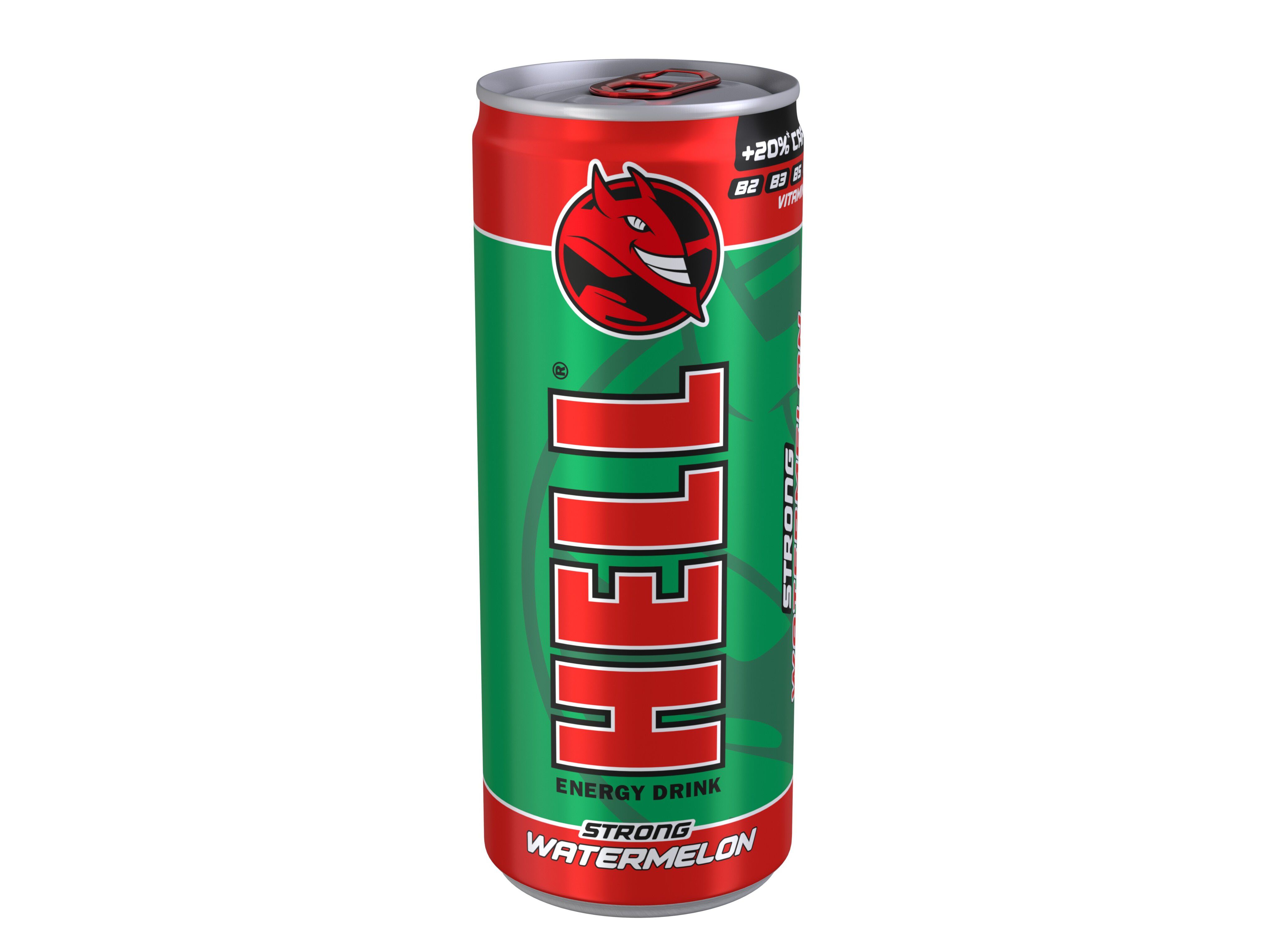 BEBIDA ENERGETICA HELL MELANCIA 0.25L (SDR)
