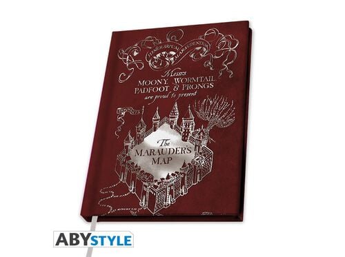 NOTEBOOK MARAUDER'S MAP ABYSSE HARRY POTTER