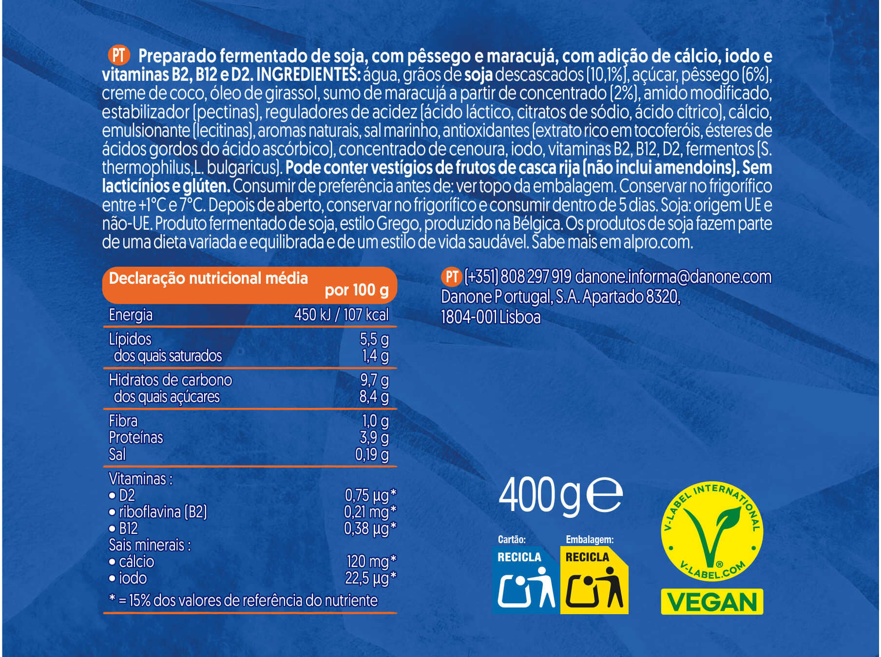 YOFU ALPRO GREGO P&Ecirc;SSEGO-MARACUJ&Aacute; 400G image number 1