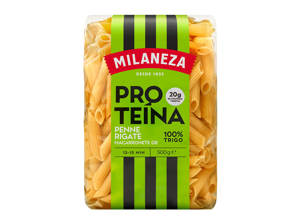 MASSA PENNE MILANEZA RIGATE PROTE&Iacute;NA 500G