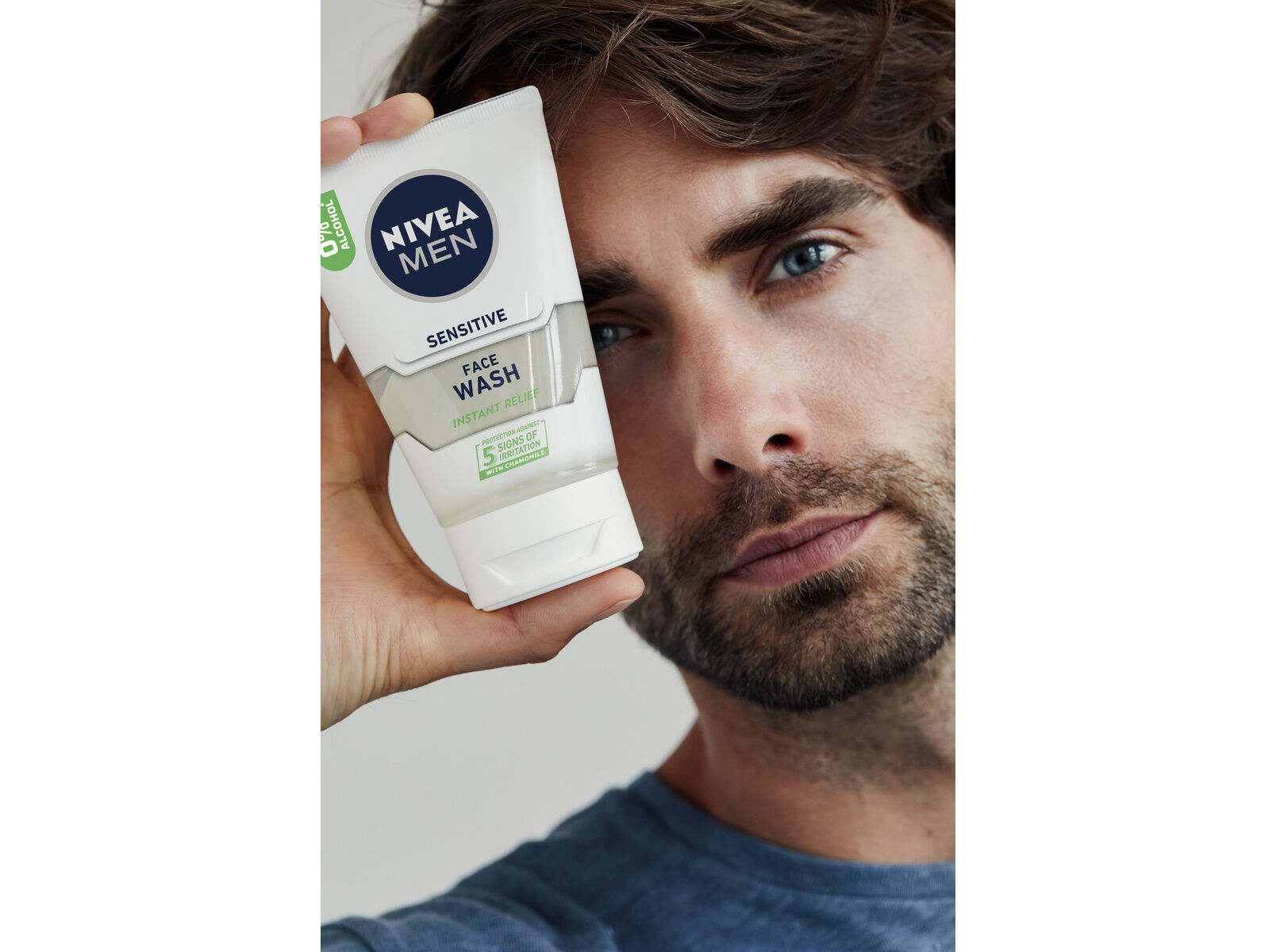 Gel de Limpeza de Rosto Sensitive NIVEA MEN 100 ml image number 1