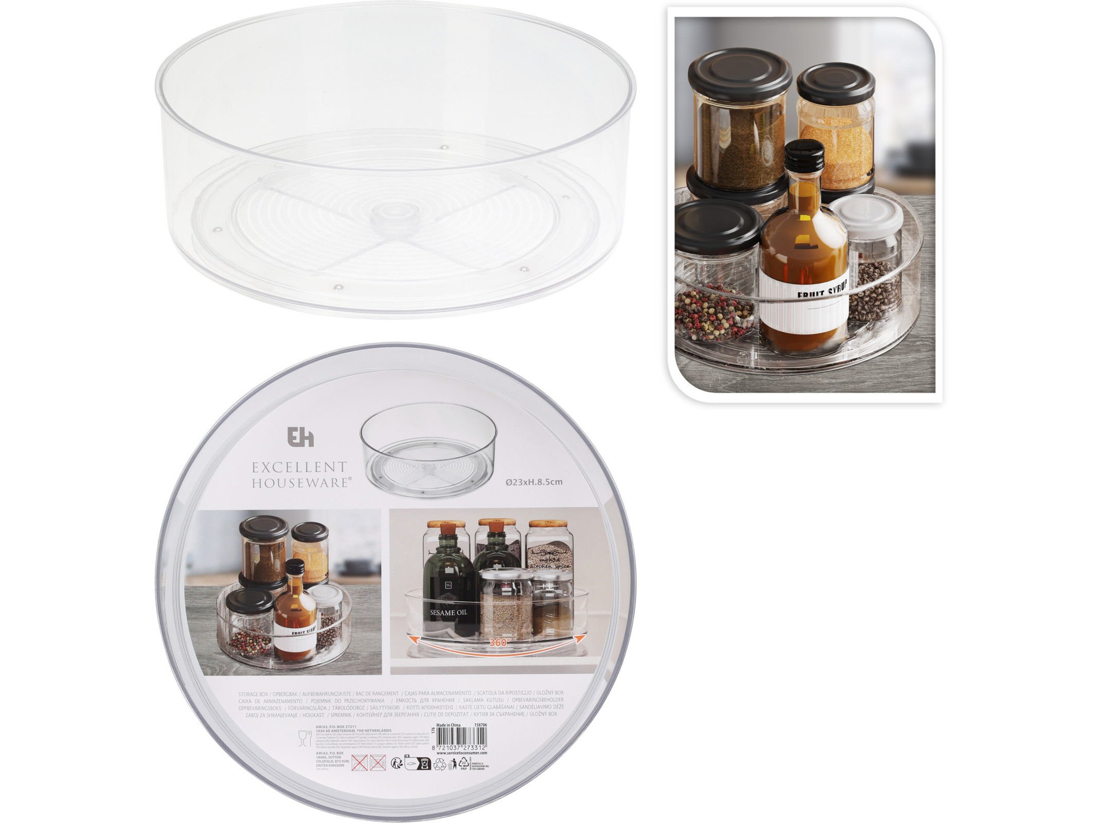 ORGANIZADOR PARA FRIGORIFICO GIRAT&Oacute;RIO 23X23X8.5CM image number 0