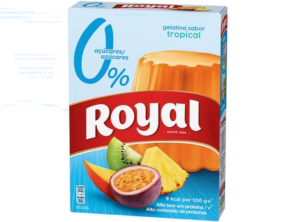 GELATINA ROYAL FRUTOS TROPICAIS LIGHT 10 KCAL 31G image number 0