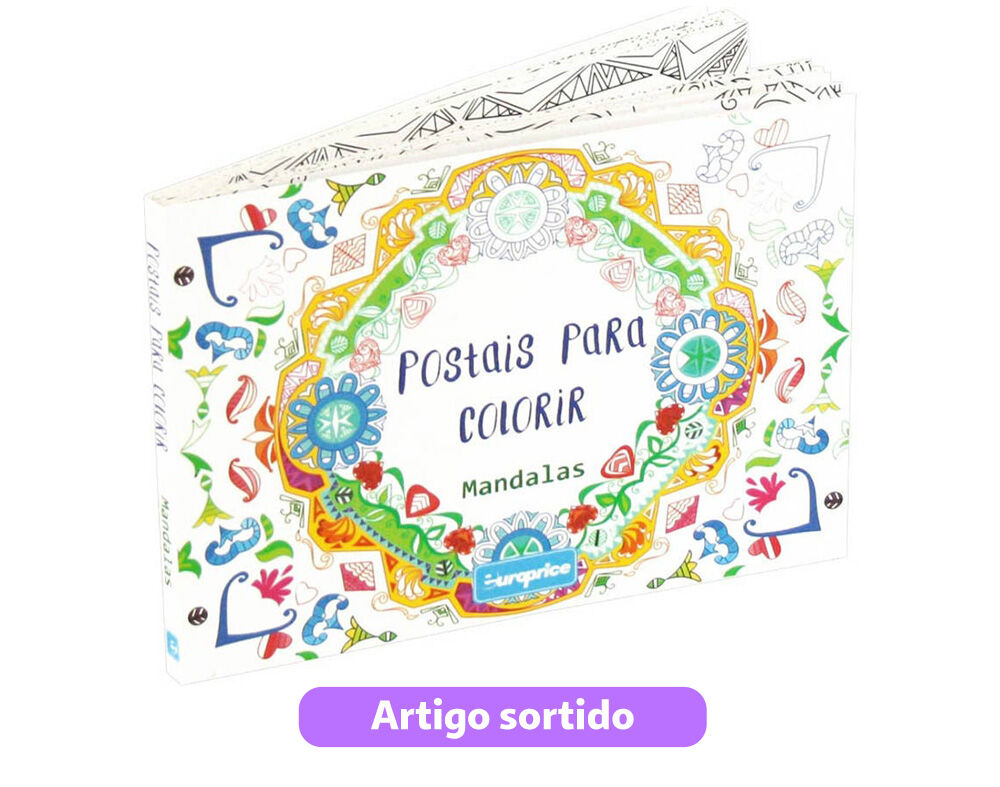 POSTAIS PARA COLORIR - MODELOS SORTIDOS image number 0