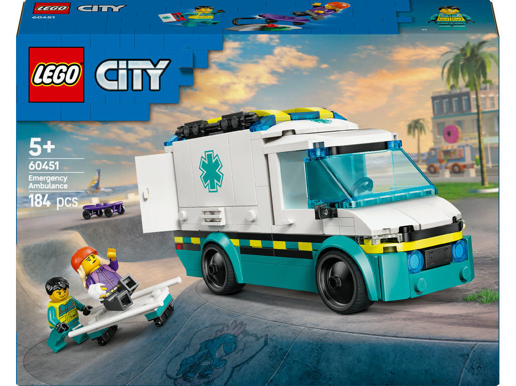 AMBUL&Acirc;NCIA DE EMERG&Ecirc;NCIA LEGO CITY GREAT VEHICLES 60451 image number 0