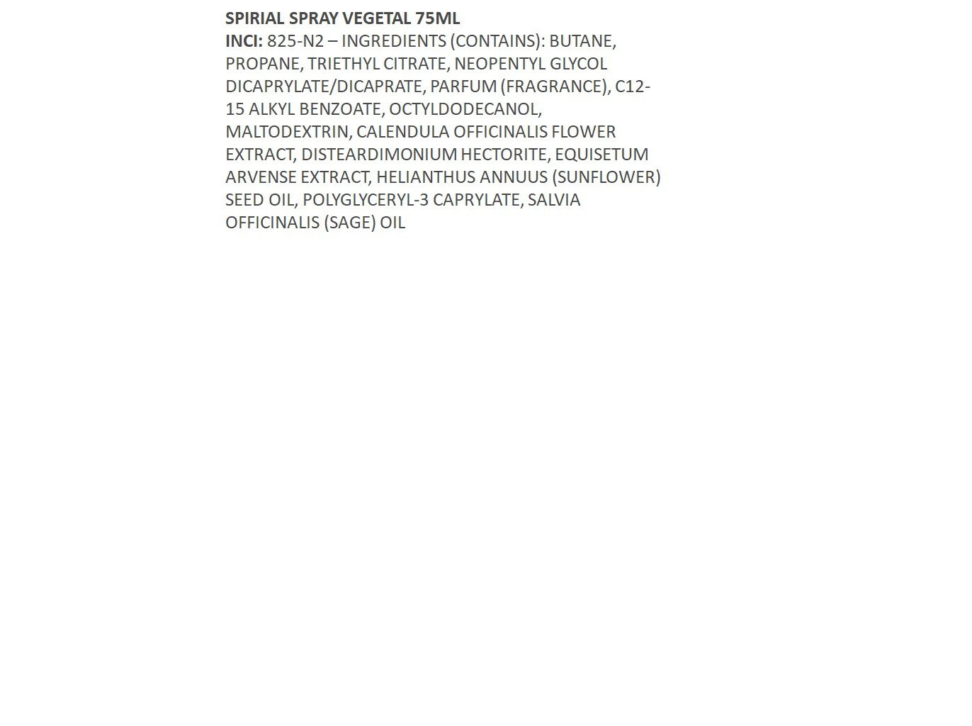 DESODORIZANTE SVR SPIRIAL SPRAY 48H 75ML image number 1