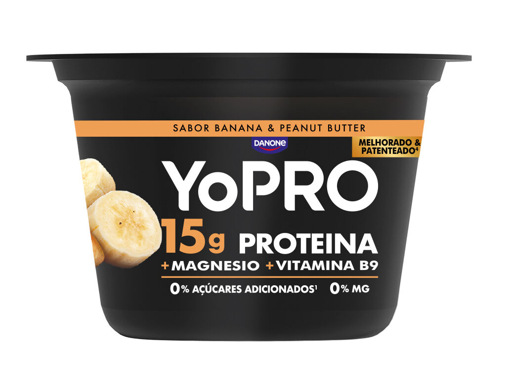 IOGURTE YOPRO MANTEIGA AMENDOIM E BANANA 160G