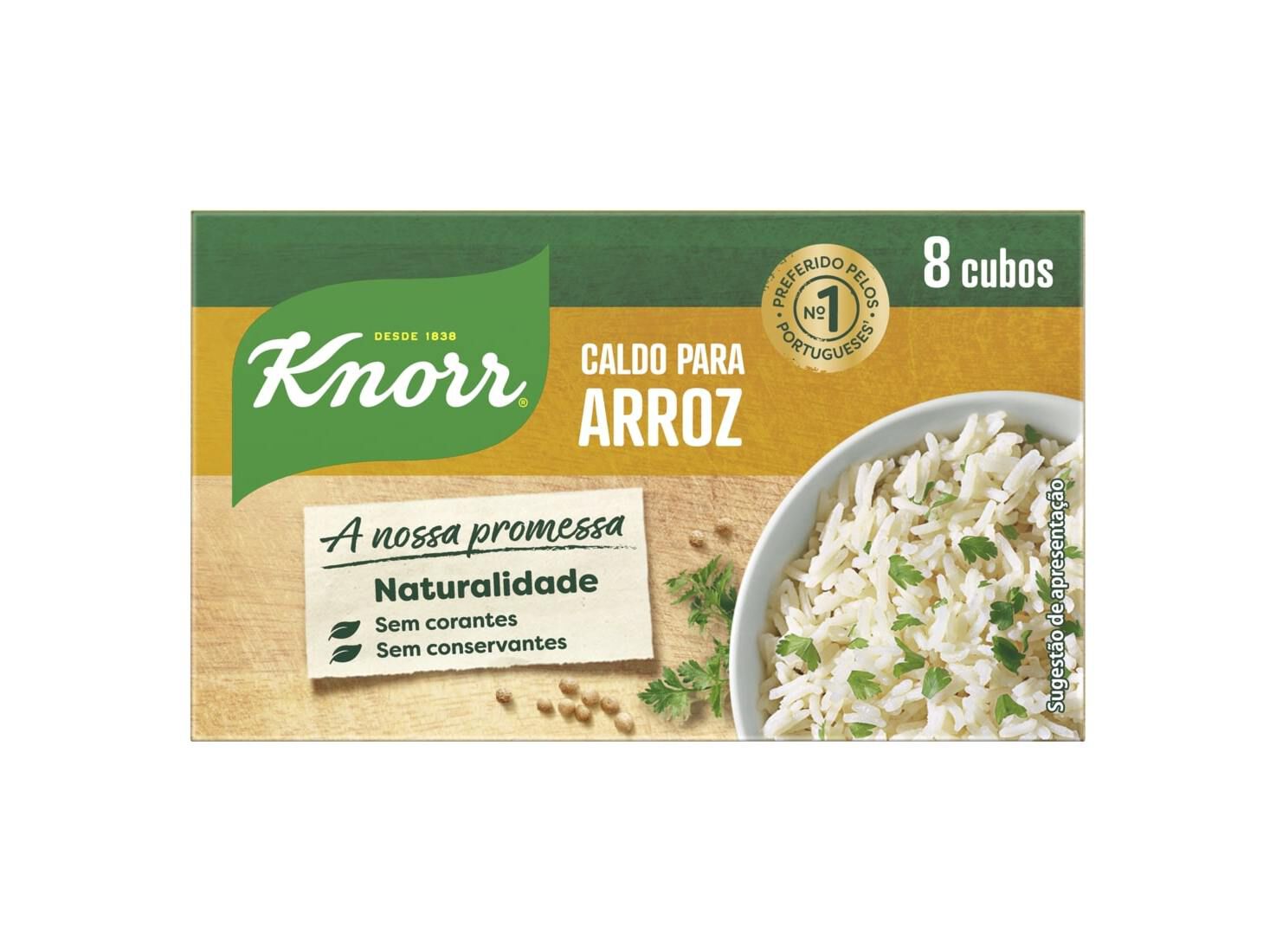 CALDO KNORR PARA ARROZ 8 CUBOS 80G image number 1