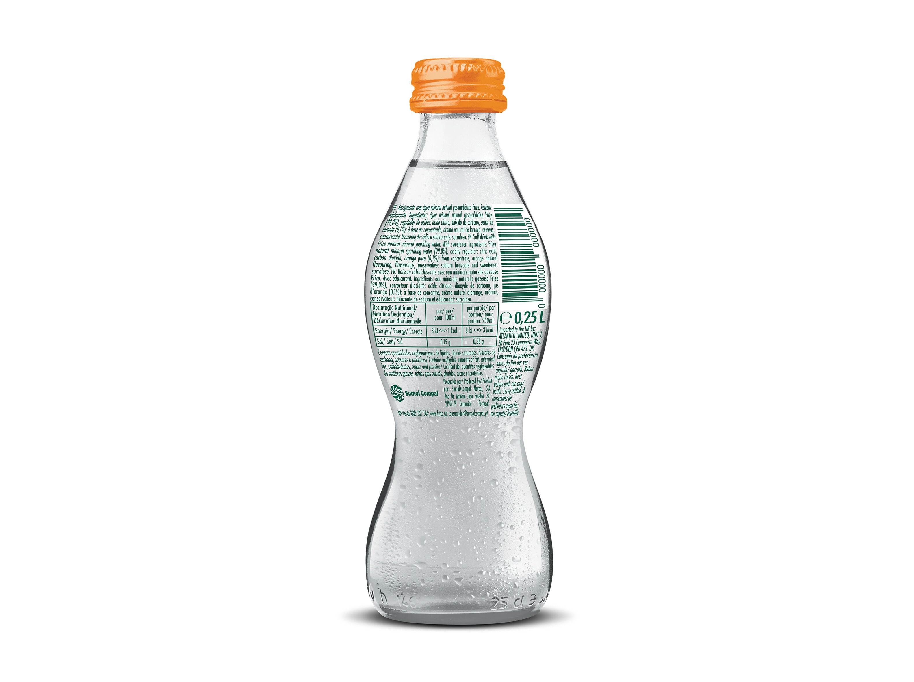 BEBIDA C/ G&Aacute;S FRIZE LARANJA 4X0.25L image number 2
