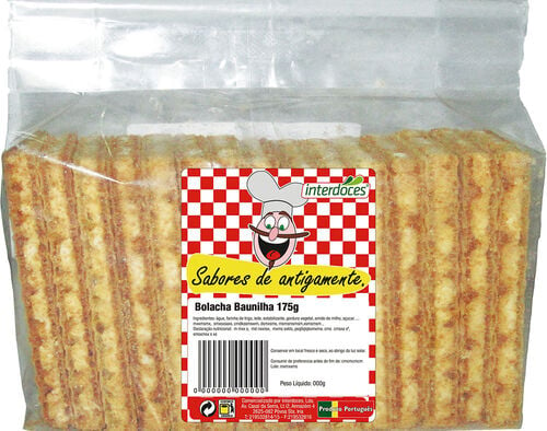 BOLACHA INTERDOCES WAFER BAUNILHA 175G image number 0
