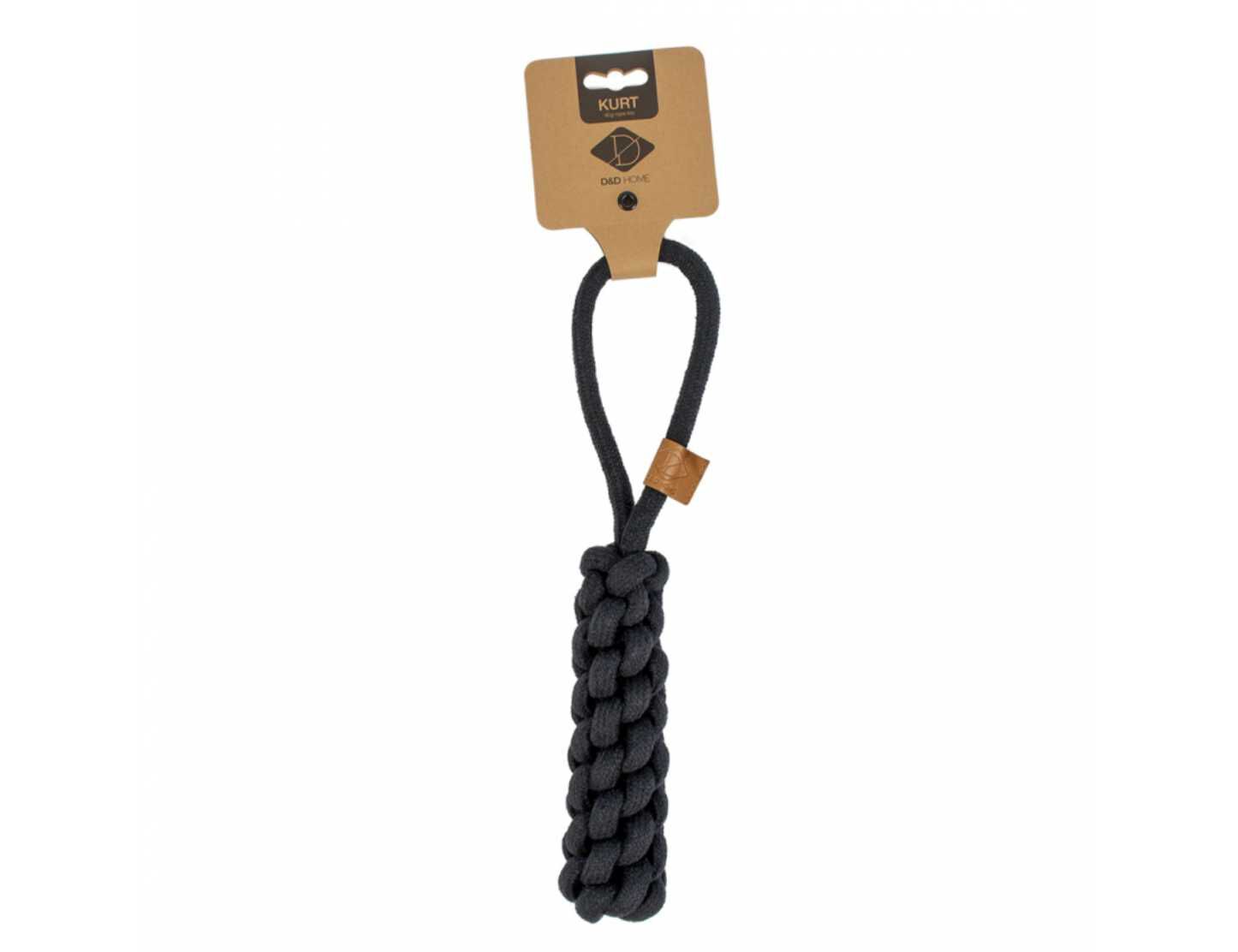 BRINQUEDO C&Atilde;O EBI KURT 100%ALGOD&Atilde;O PRETO 36X10CM image number 1