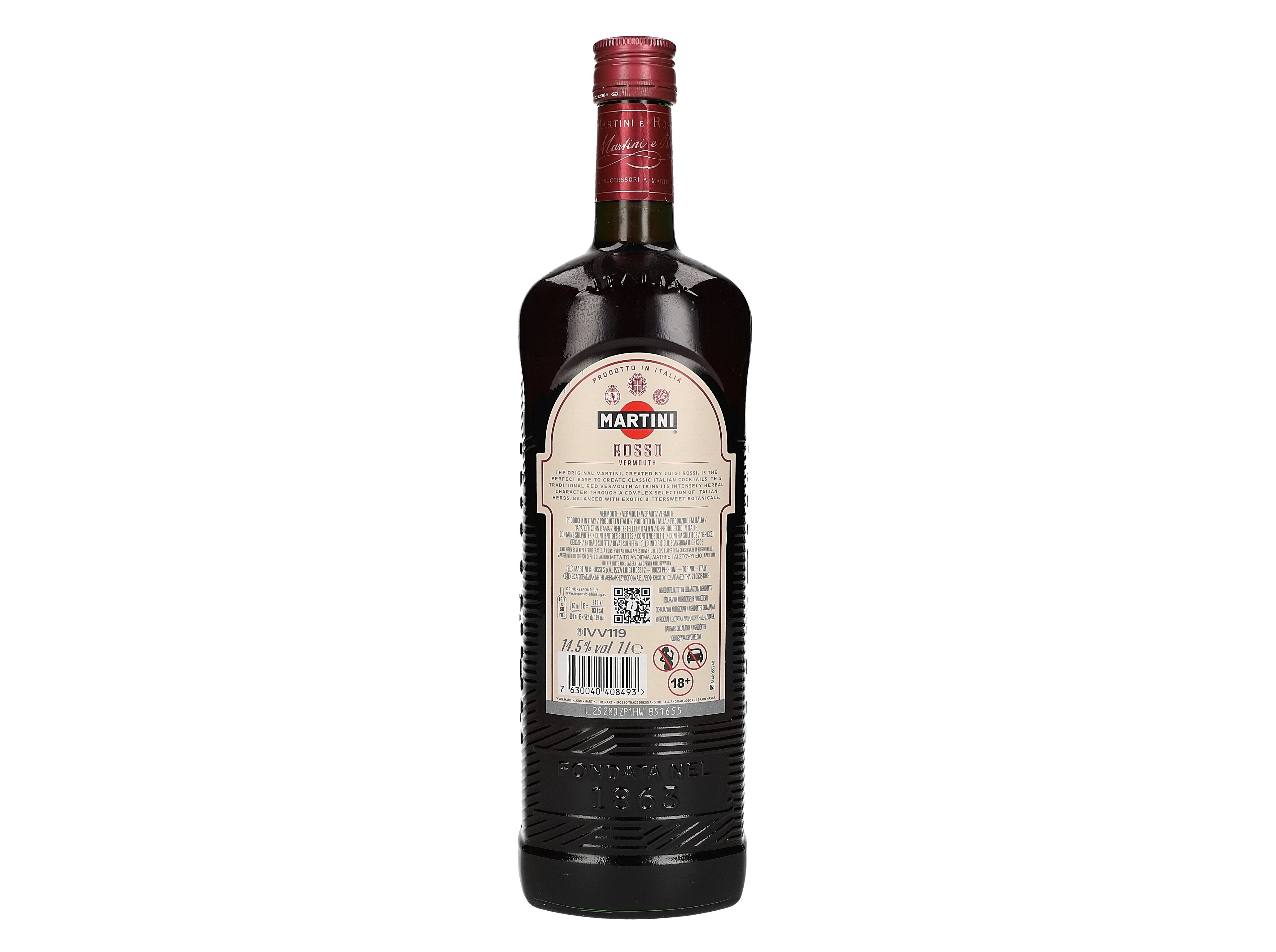 VERMUTE MARTINI ROSSO 1L image number 1