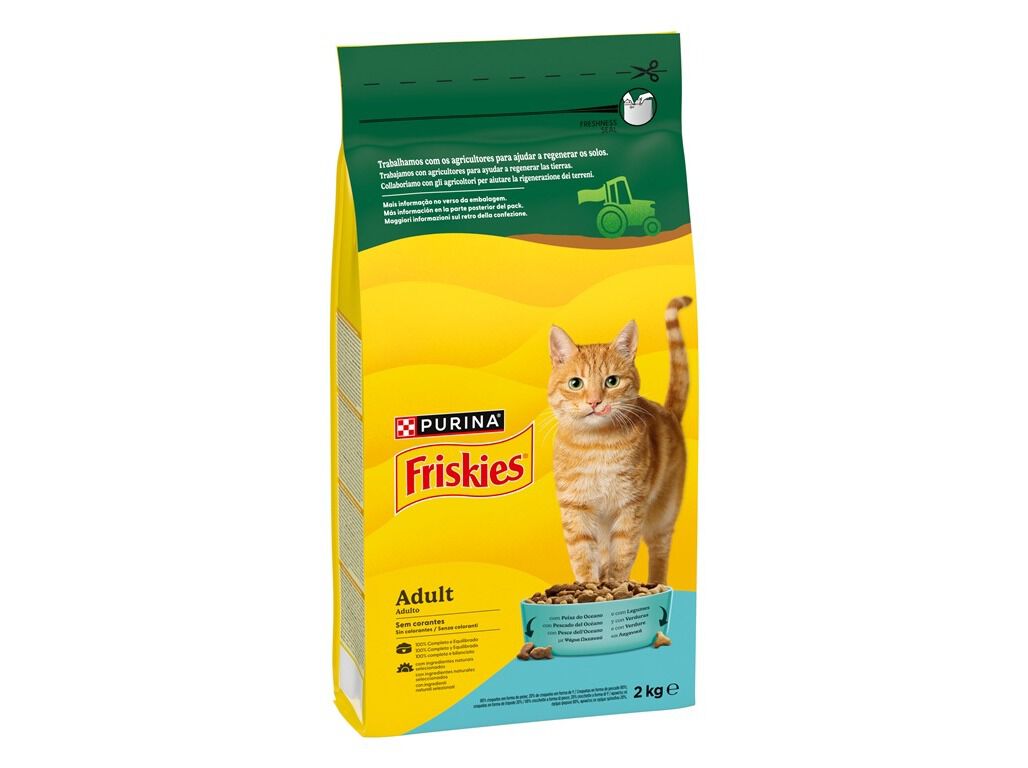 RA&Ccedil;&Atilde;O PARA GATO FRISKIES COM ATUM E LEGUMES 2KG