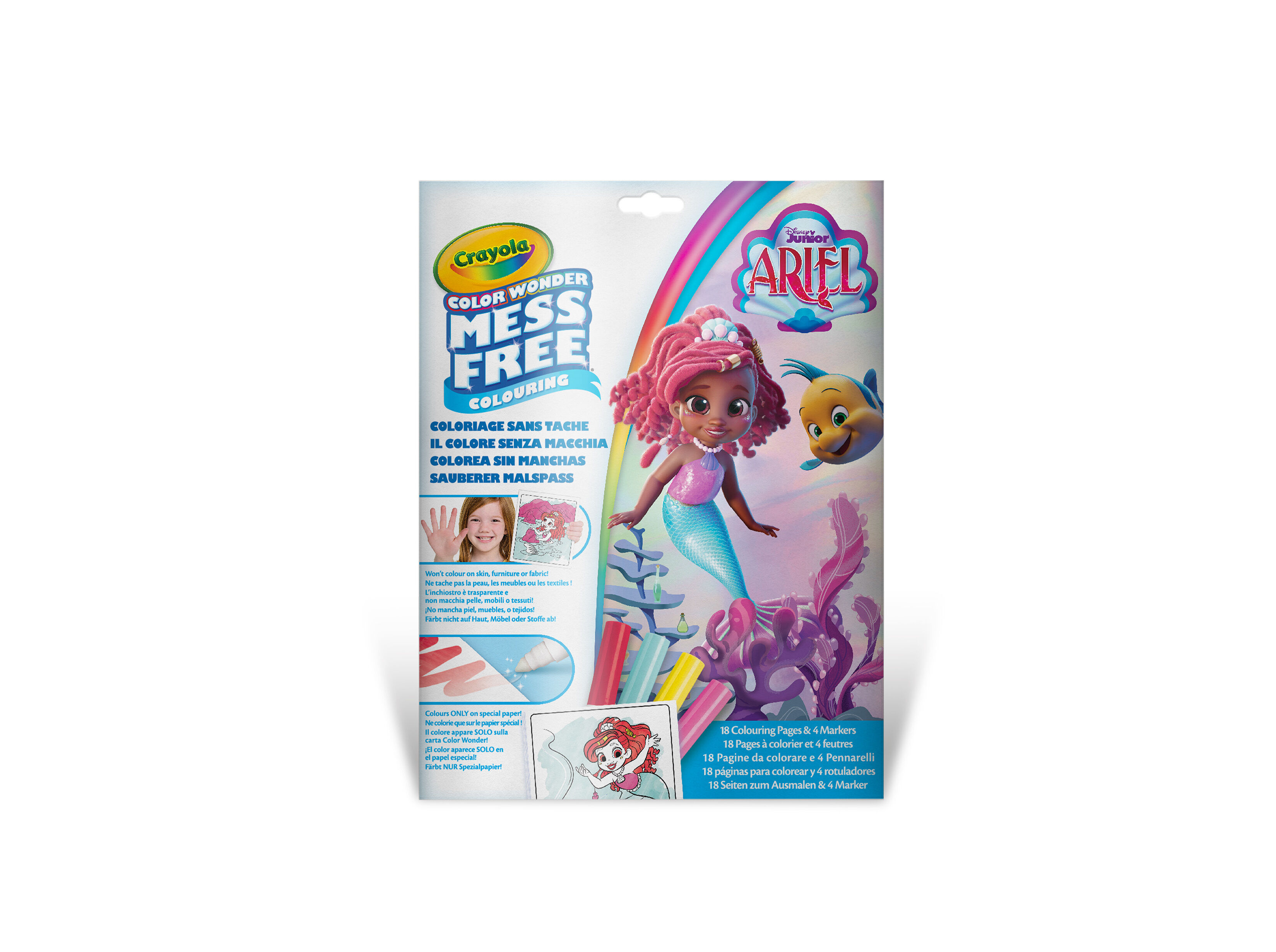CONJUNTO COLORIR CRAYOLA ARIEL COM 4 MARCADORES