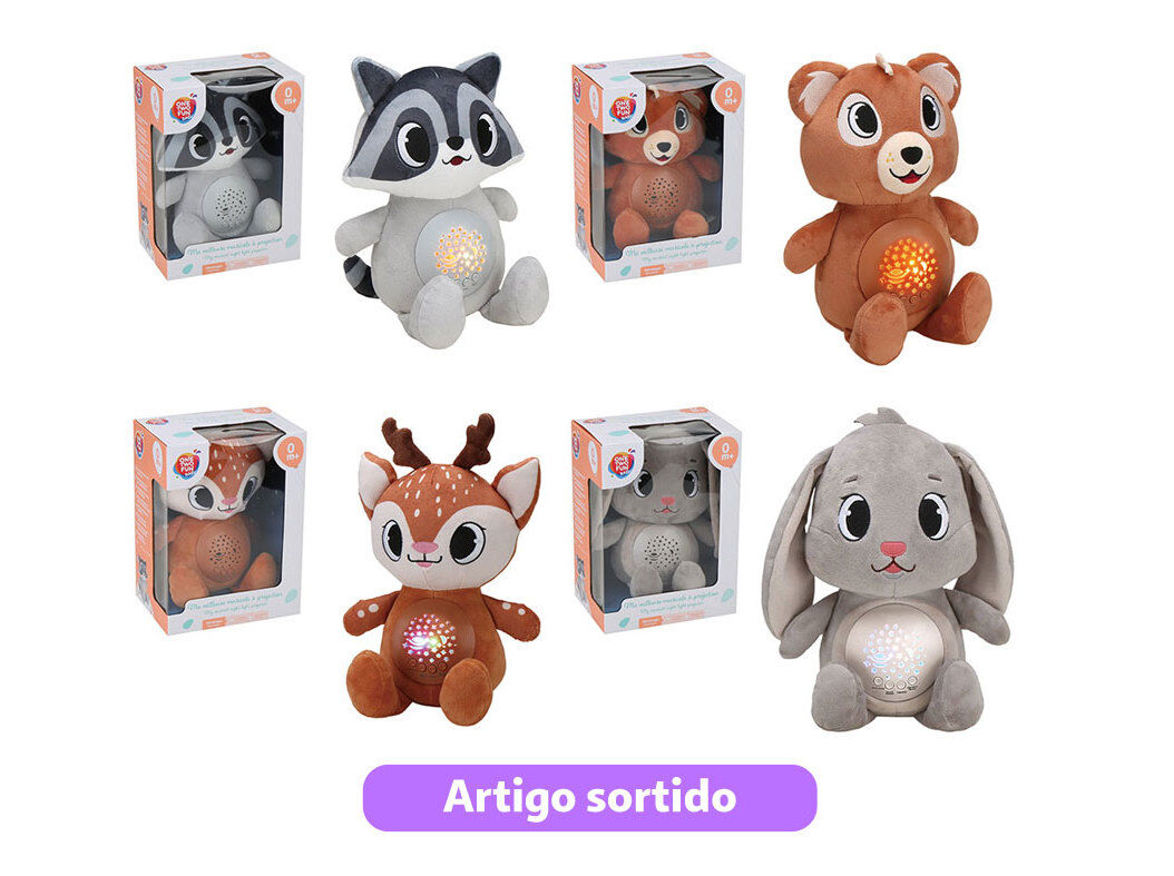 PROJECTOR ONE TWO FUN ANIMAIS DA FLORESTA MODELOS SORTIDOS