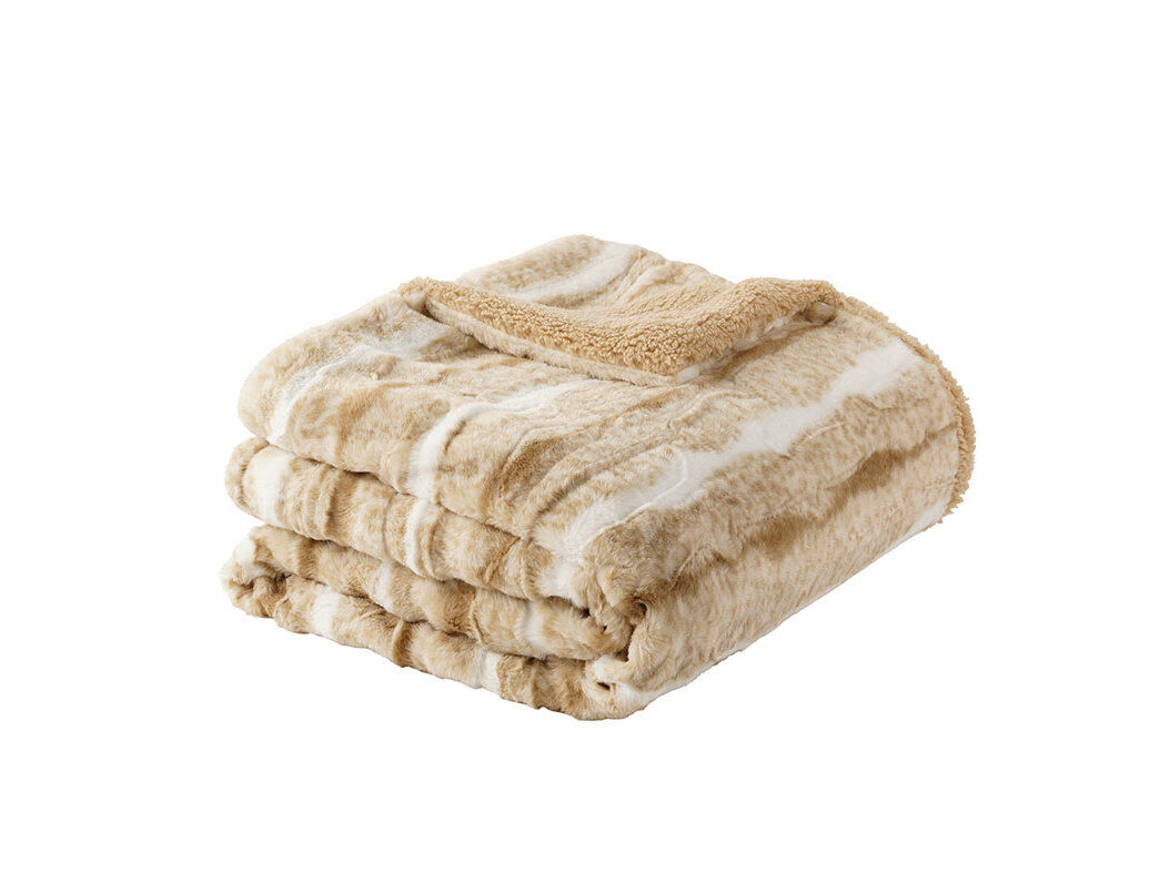 MANTA PELO SINT&Eacute;TICO ACTUEL BEGE 130X170 WH26