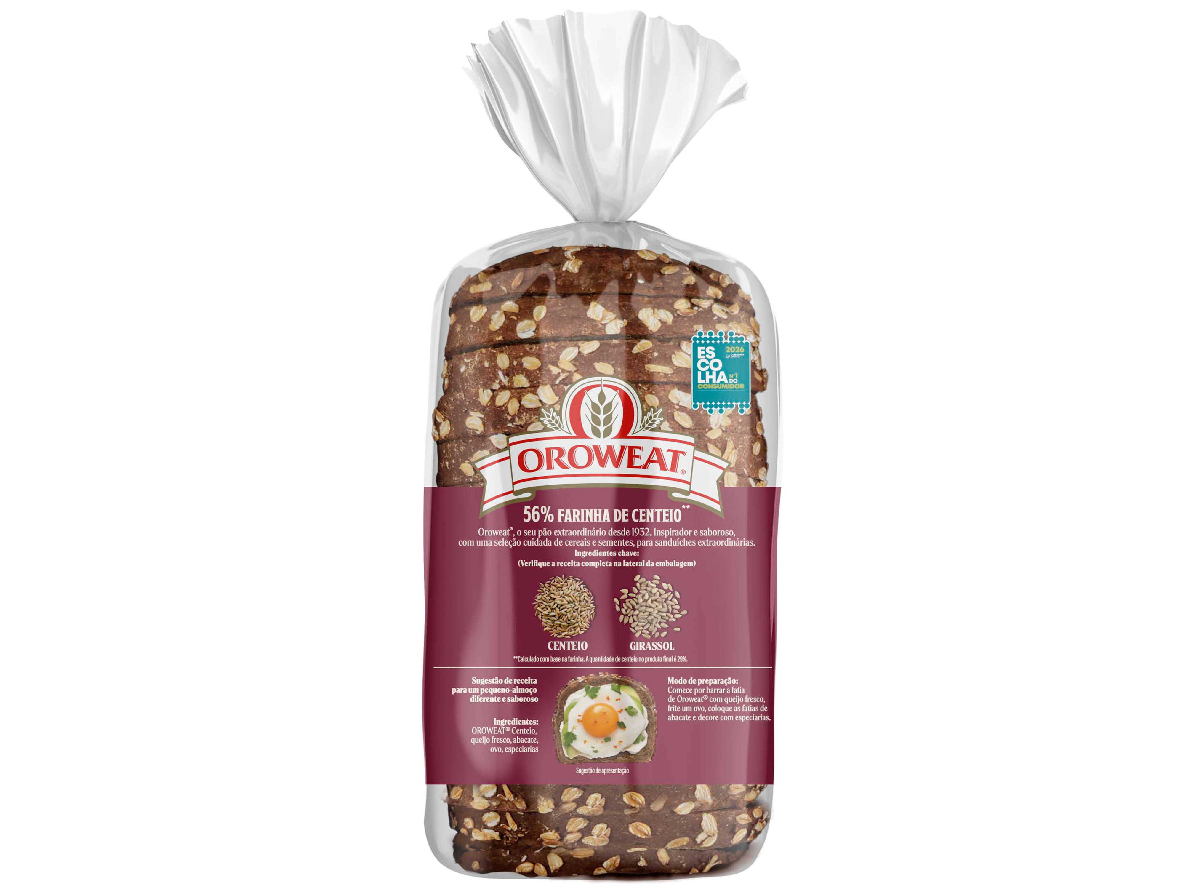 P&Atilde;O OROWEAT BIMBO CENTEIO 550G image number 1