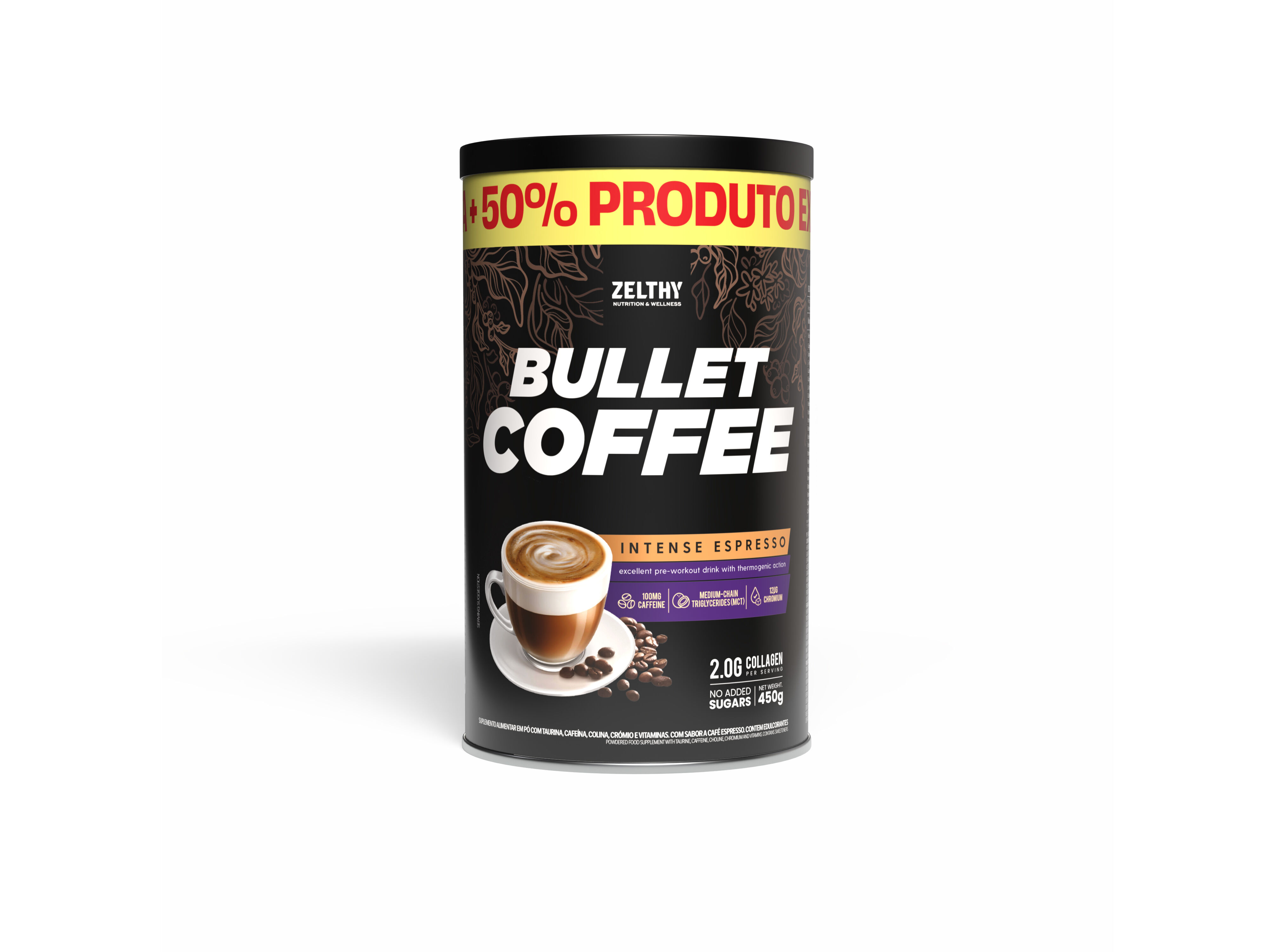BULLET COFFEE ZELTHY EXPRESSO 300G+150G OFERTA