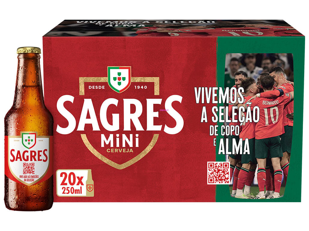 CERVEJA SAGRES BRANCA MINI 20X0.25L