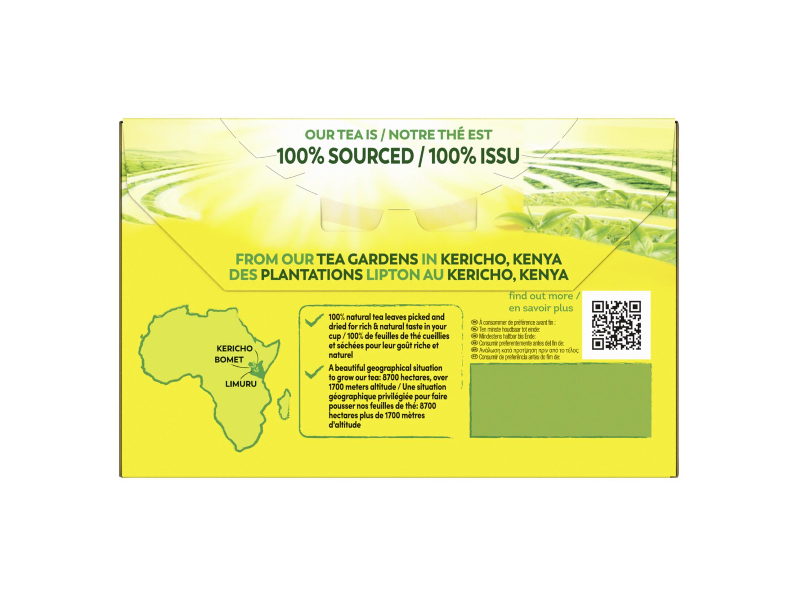 CH&Aacute; LIPTON PRETO YELLOW LABEL 20 SAQUETAS image number 1