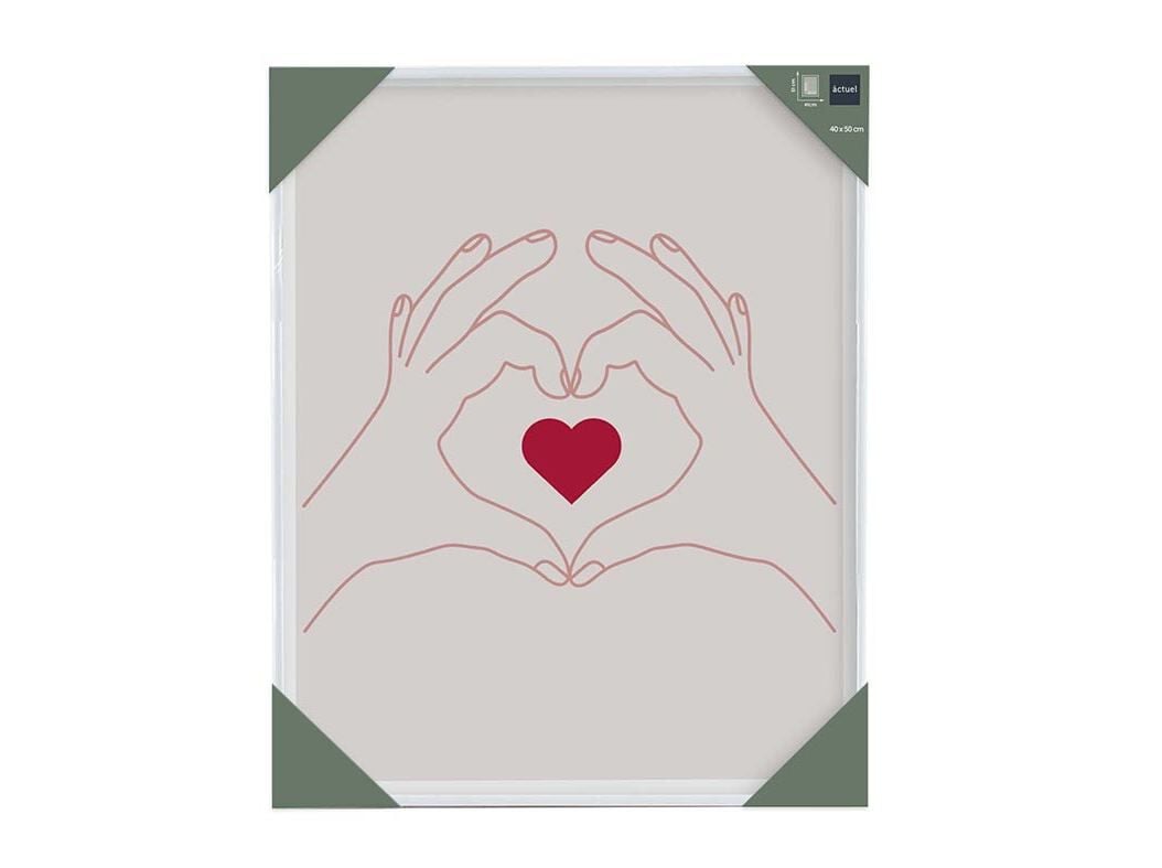 MOLDURA PVC ACTUEL BRANCO 40X50CM