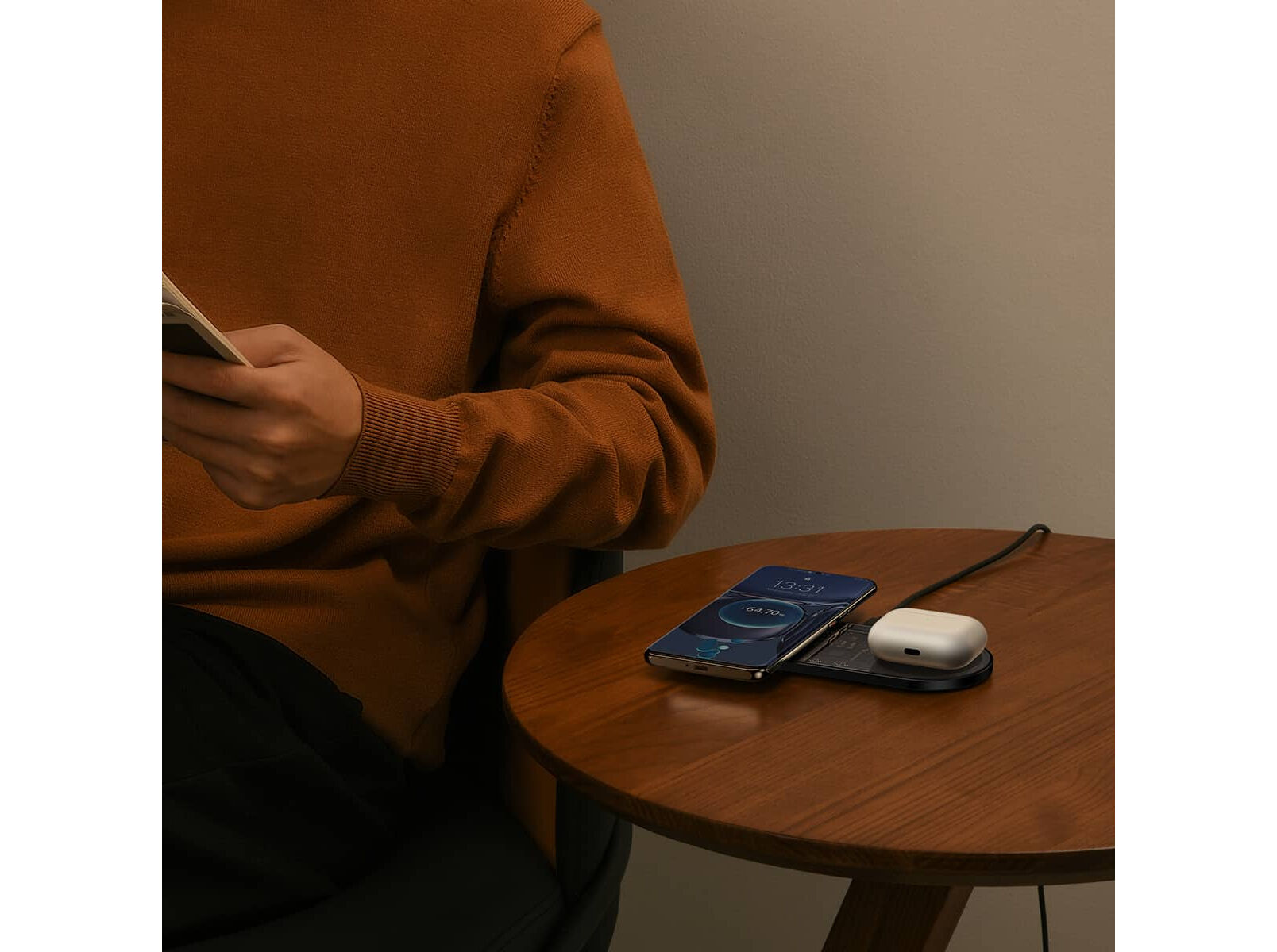 BASE DE CARREGAMENTO BASEUS WXSX010101 WIRELESS 2 EM 1 image number 3