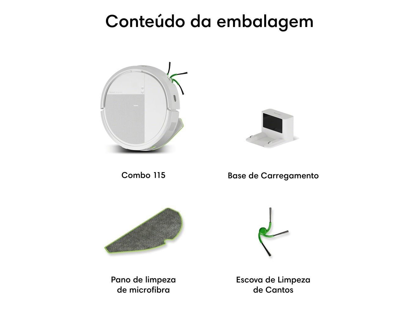 ASPIRADOR ROBOT IROBOT ROOMBA COMBO 115 BRANCO image number 8