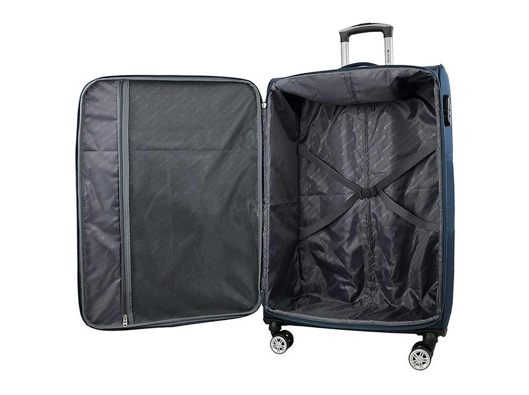 MALA DE CABINE FLEX&Iacute;VEL AIRPORT AZUL 8 RODAS 55CM image number 6