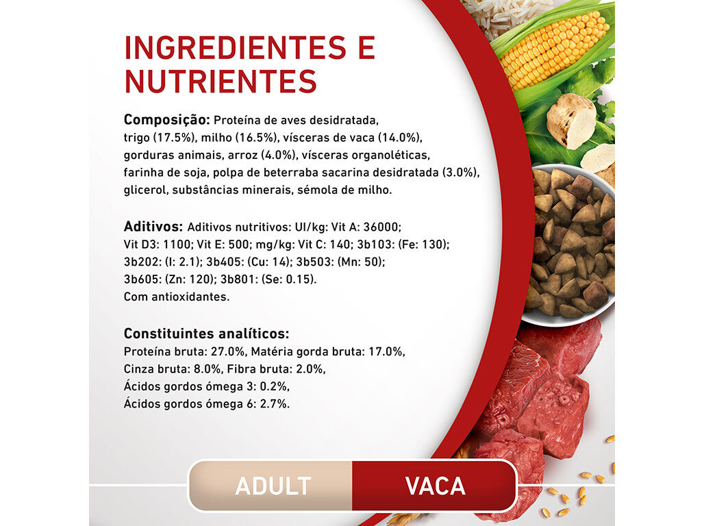 RA&Ccedil;&Atilde;O PARA C&Atilde;O PURINA ONE MINI ADULTO COM VACA 1.5KG image number 6