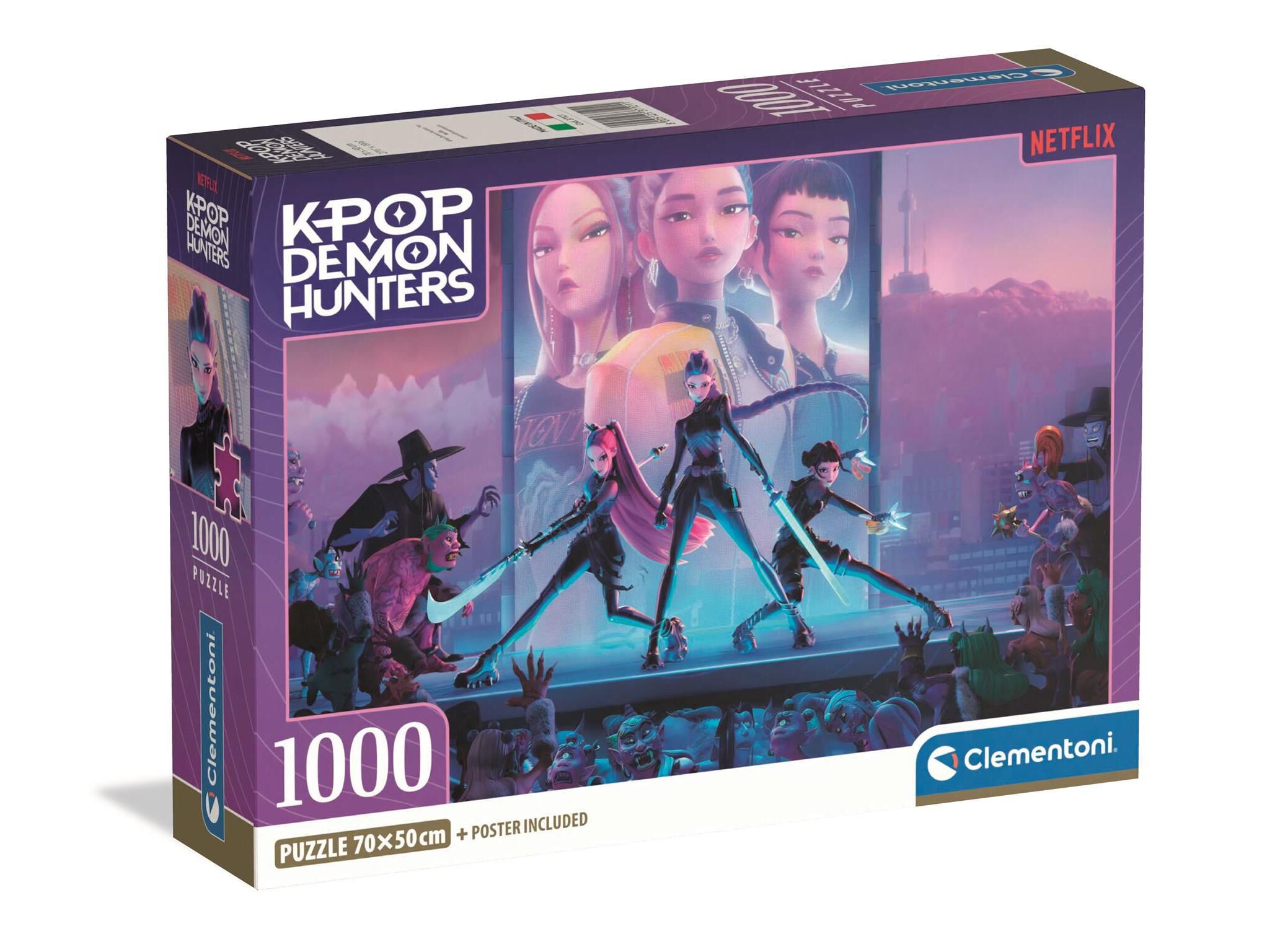PUZZLE DEMON HUNTERS CLEMENTONI K-POP 1000 PE&Ccedil;AS image number 0