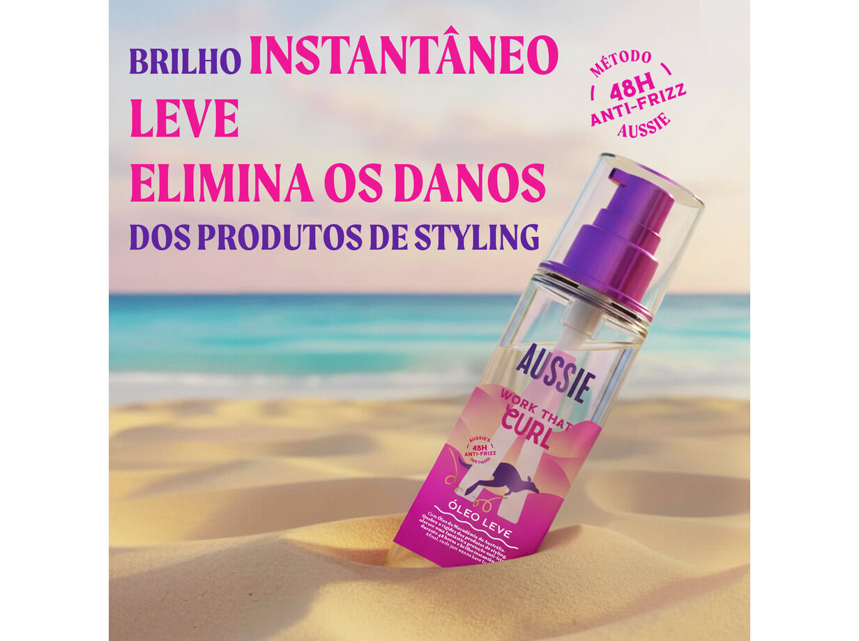 &Oacute;LEO CABELO AUSSIE BRILHO CARAC&Oacute;IS 95 ML image number 7
