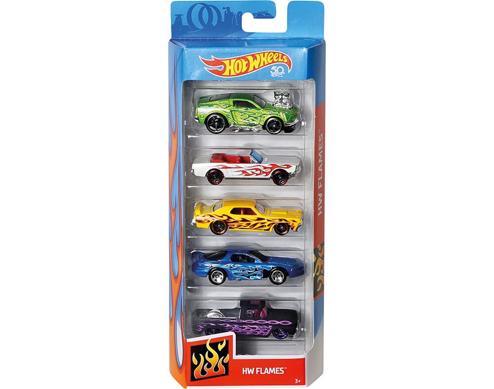 VE&Iacute;CULOS HOT WHEELS 5 UNIDADES MODELOS SORTIDOS image number 1