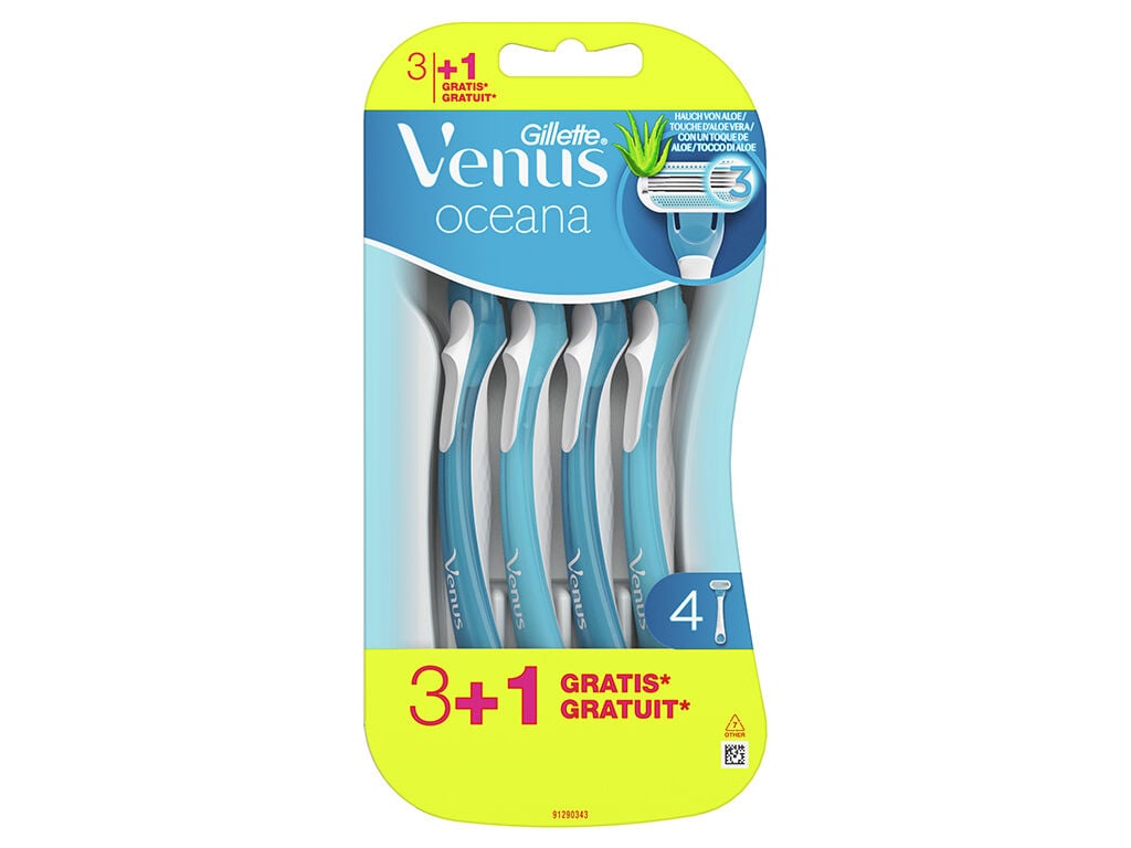 M&aacute;quina Depilat&oacute;ria Descart&aacute;vel Oceana Venus 4 un