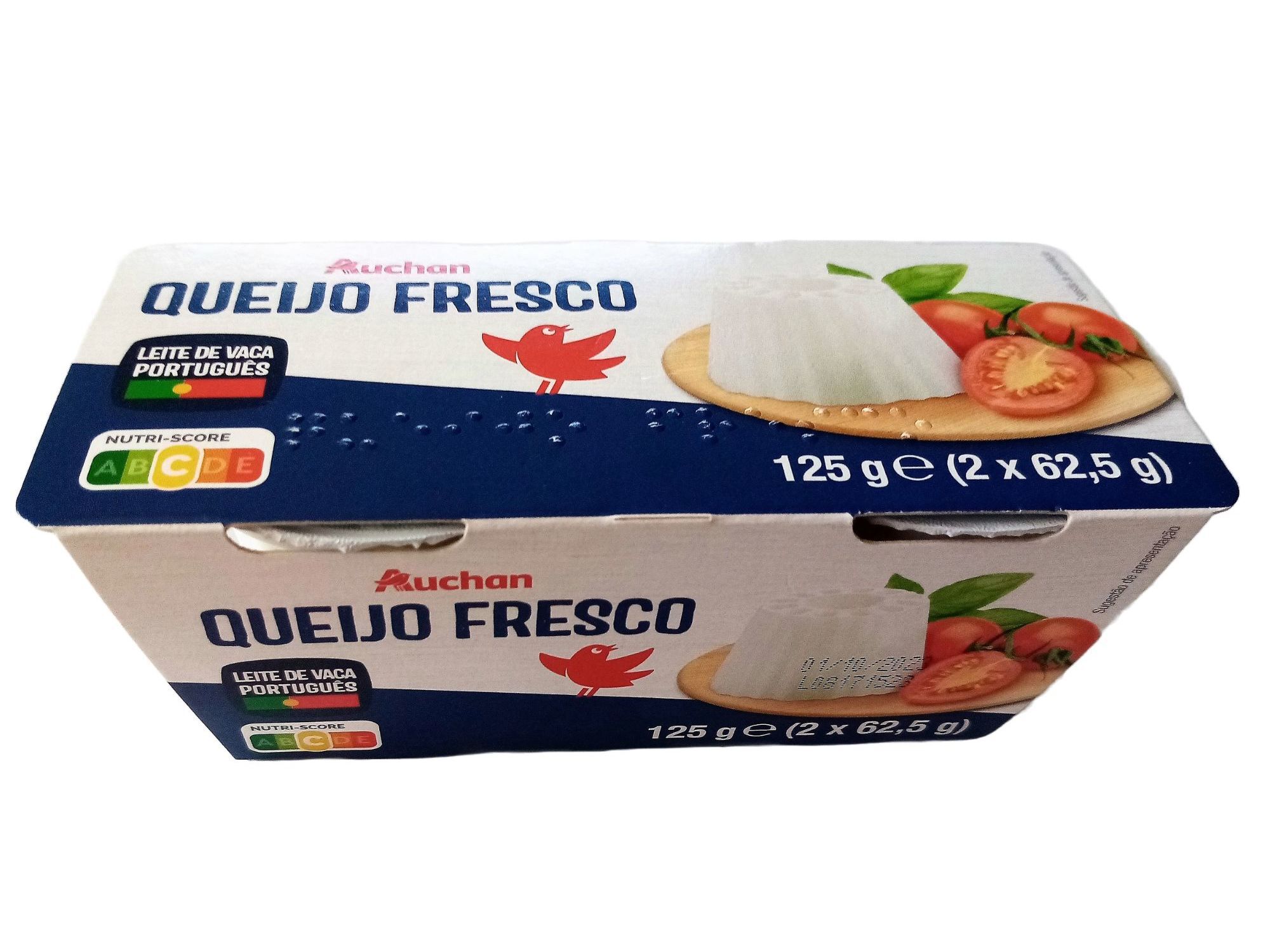 QUEIJO FRESCO AUCHAN NATURAL 2X62.5G image number 0