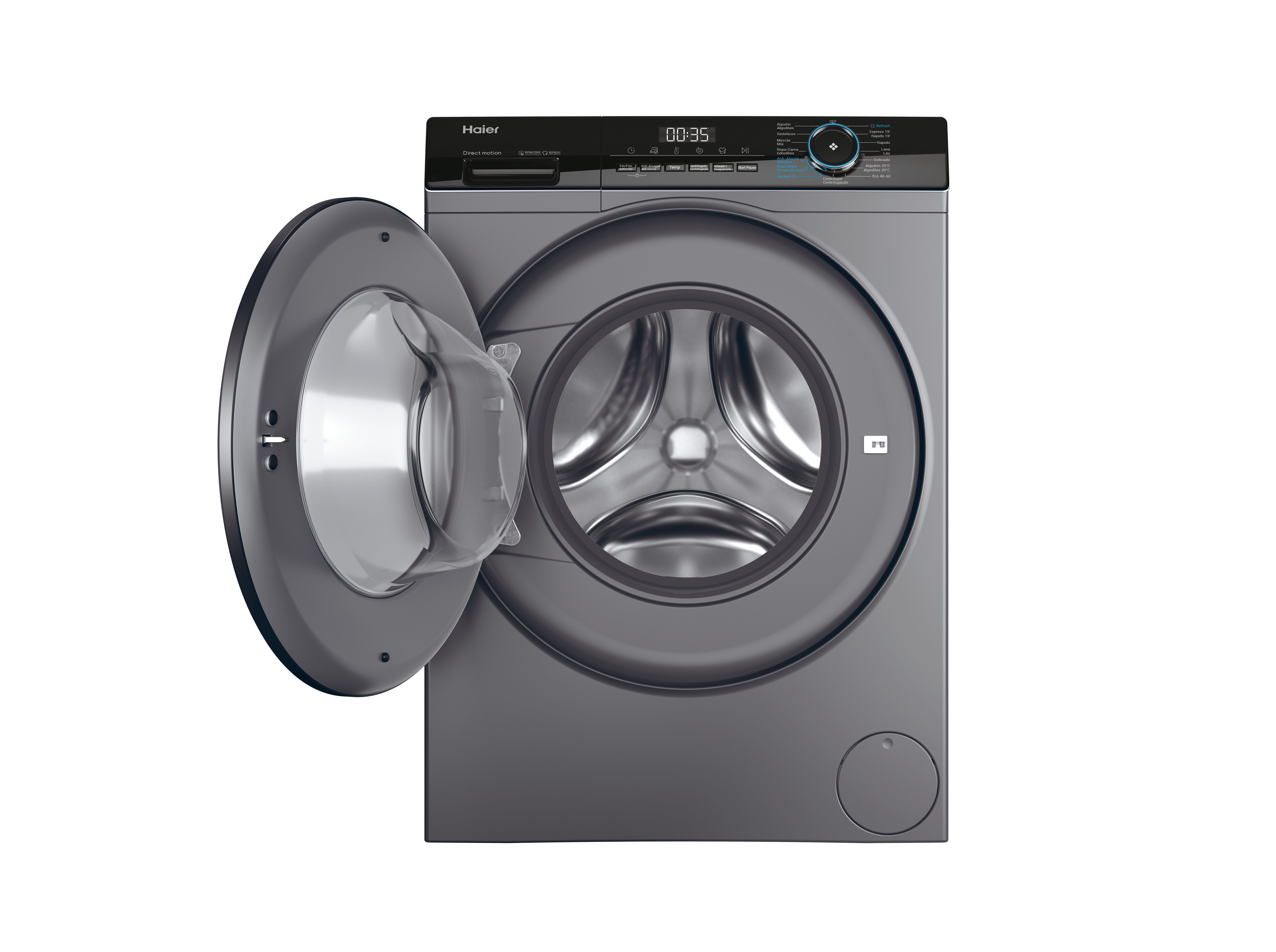 M&Aacute;QUINA DE LAVAR ROUPA HAIER HW90-B14939S8-IB - SILVER A 9KG image number 3