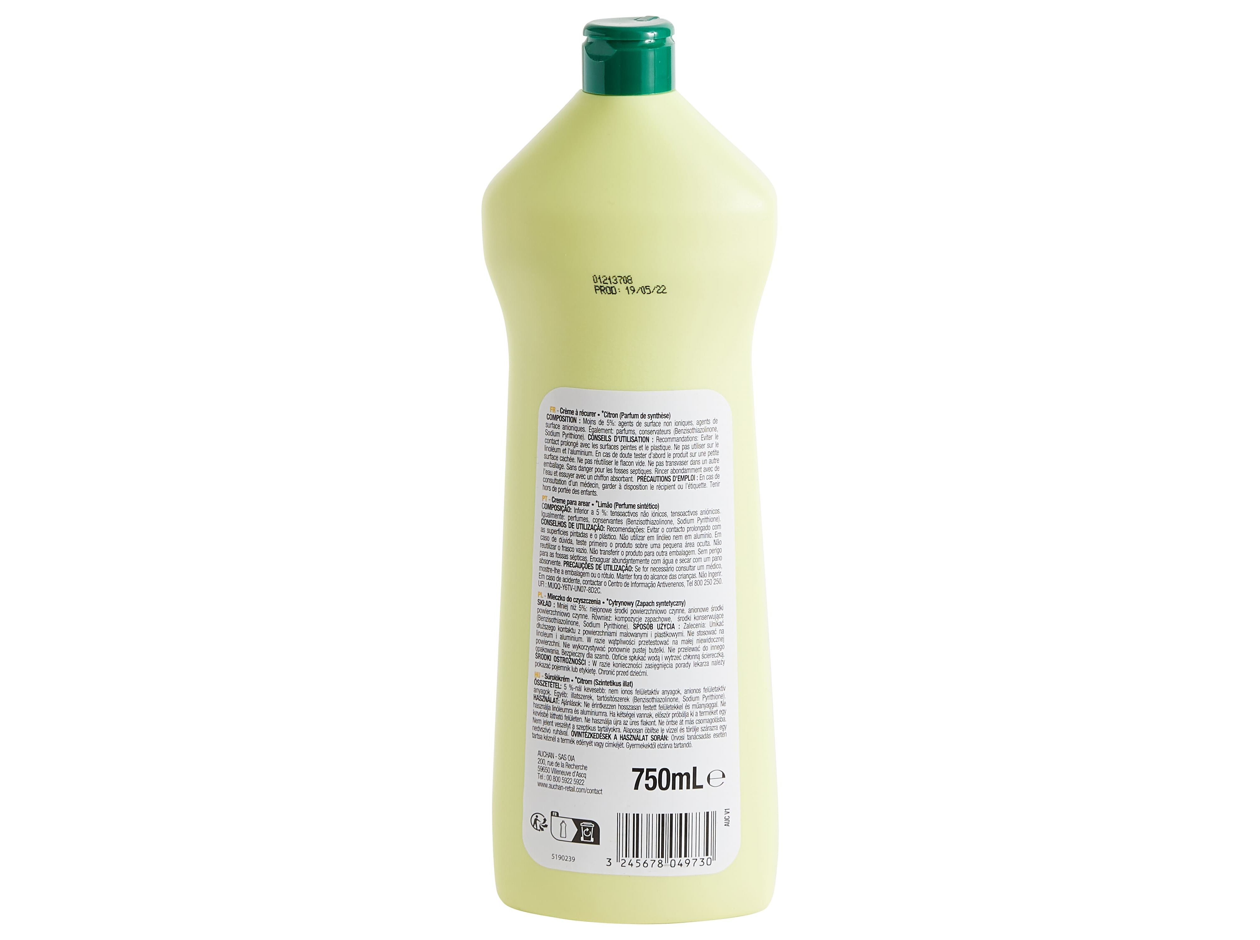 CREME LIMPEZA POLEGAR LIM&Atilde;O 750ML image number 2