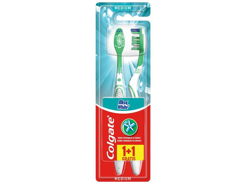 ESCOVA DE DENTES COLGATE MAX WHITE MEDIA PACK 2 image number 0