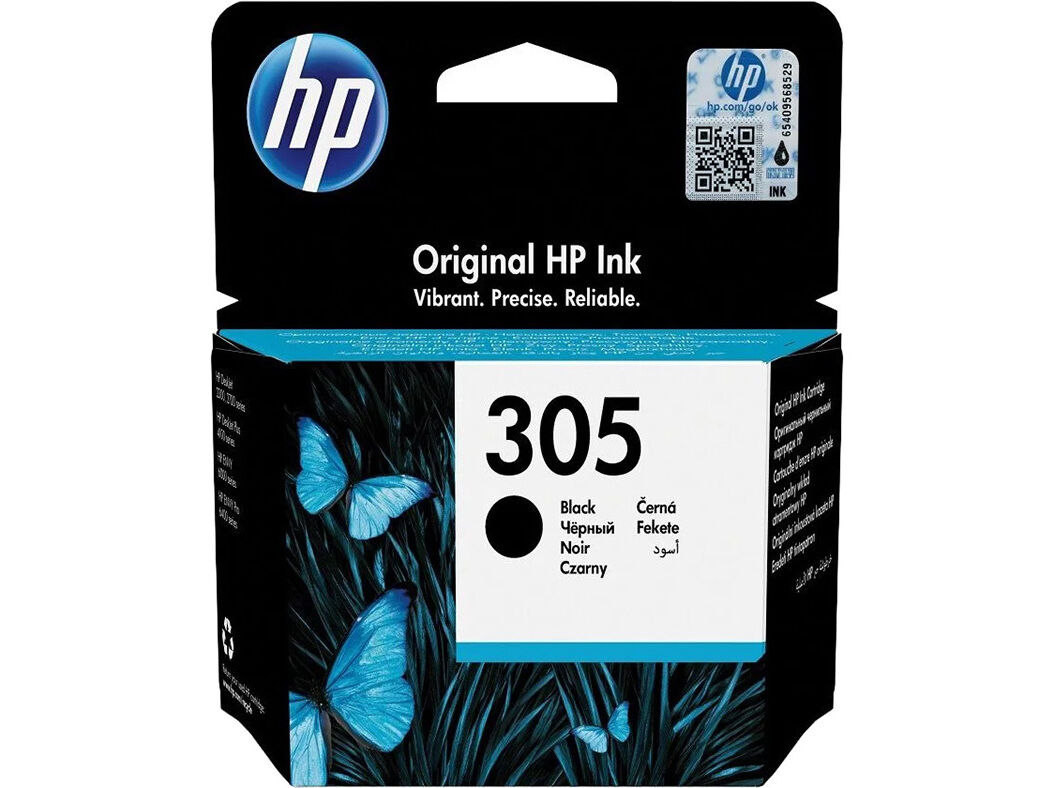TINTEIRO ORIGINAL HP 305 PRETO 3YM61AE