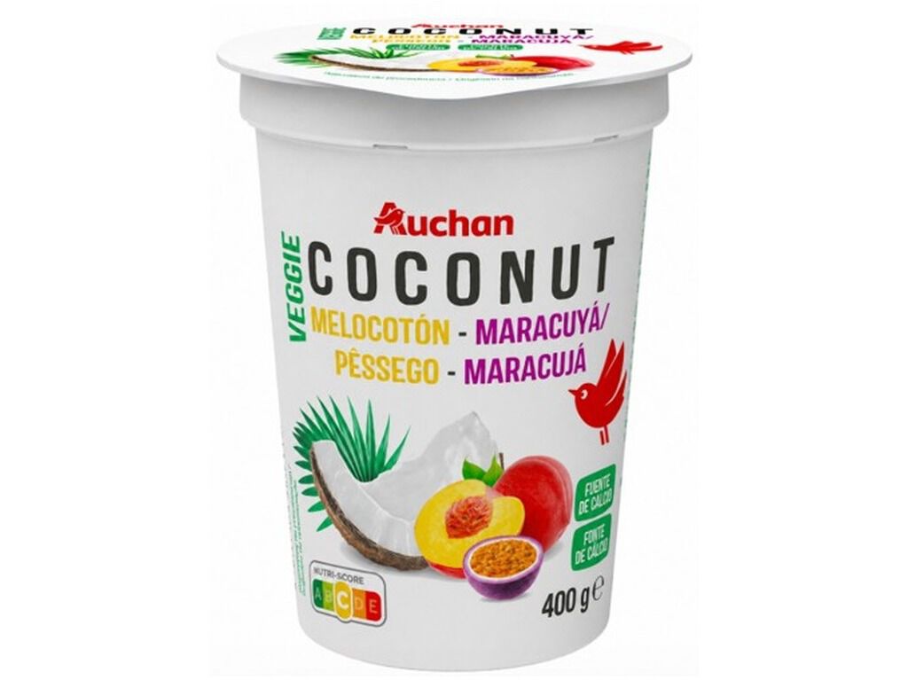 COCOGURTE AUCHAN P&Ecirc;SSEGO E MARACUJ&Aacute; 400G image number 0