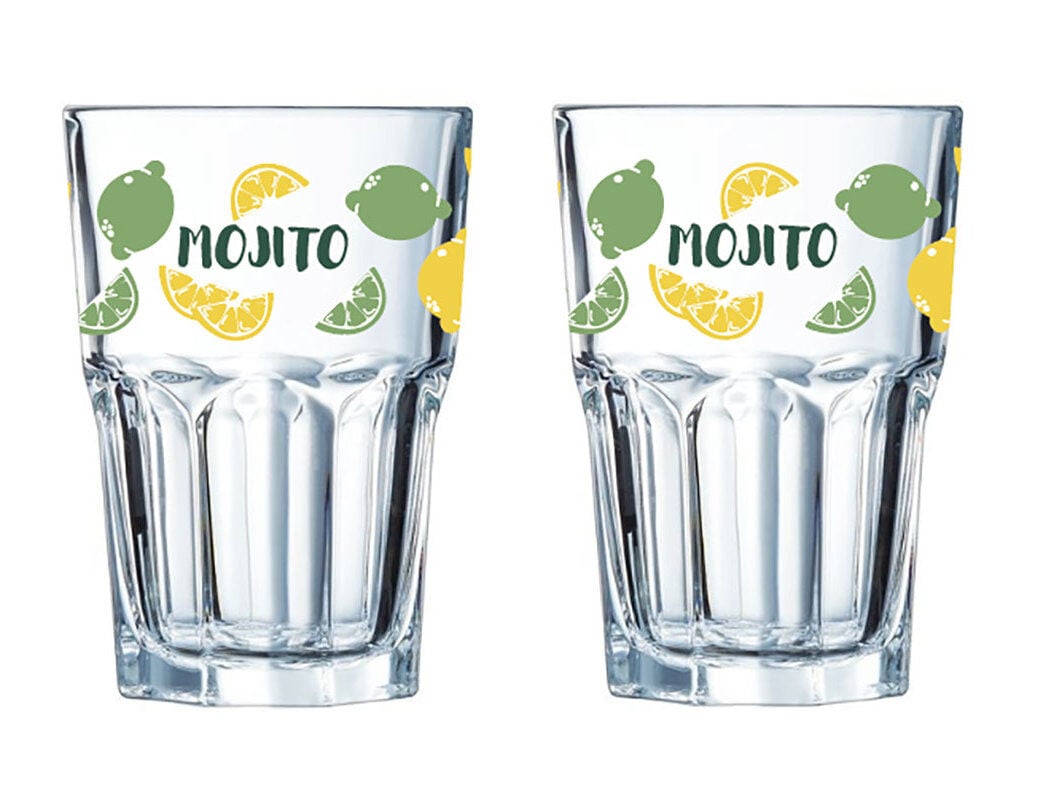 SET 2 COPOS VIDRO ACTUEL MOJITO 30CL