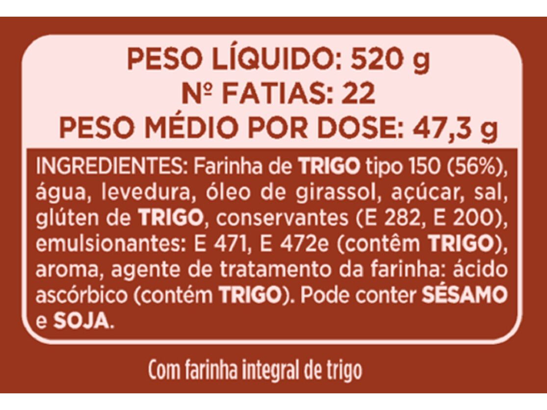 P&Atilde;O PANRICO FORMA INTEGRAL RECEITA ECON&Oacute;MICA 520G image number 1