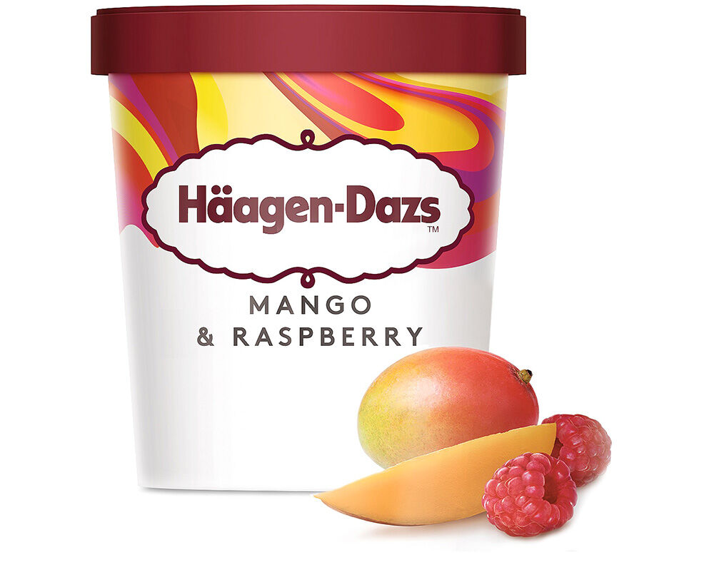 GELADO H&Auml;AGEN-DAZS MANGA E FRAMBOESA 460ML