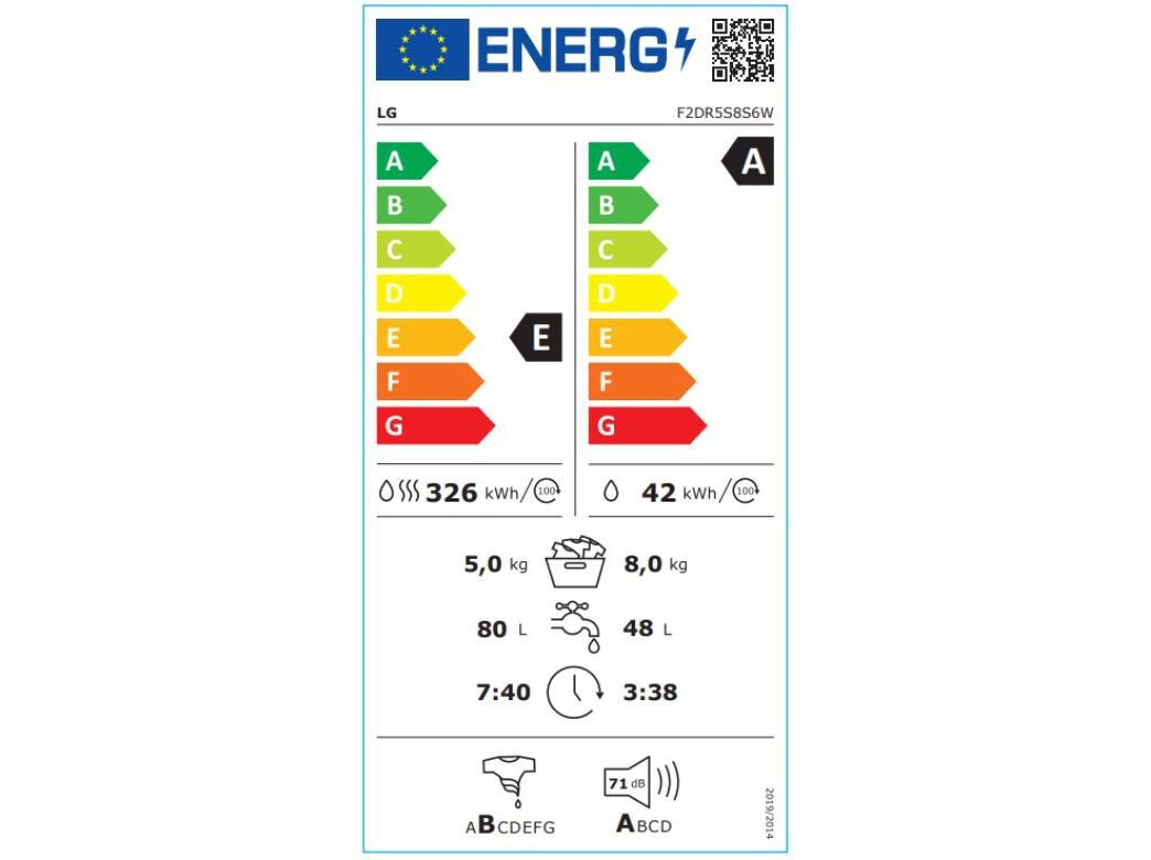 M&Aacute;QUINA DE LAVAR E SECAR ROUPA LG F2DR5S8S6W (8/5KG E BRANCO) image number 4