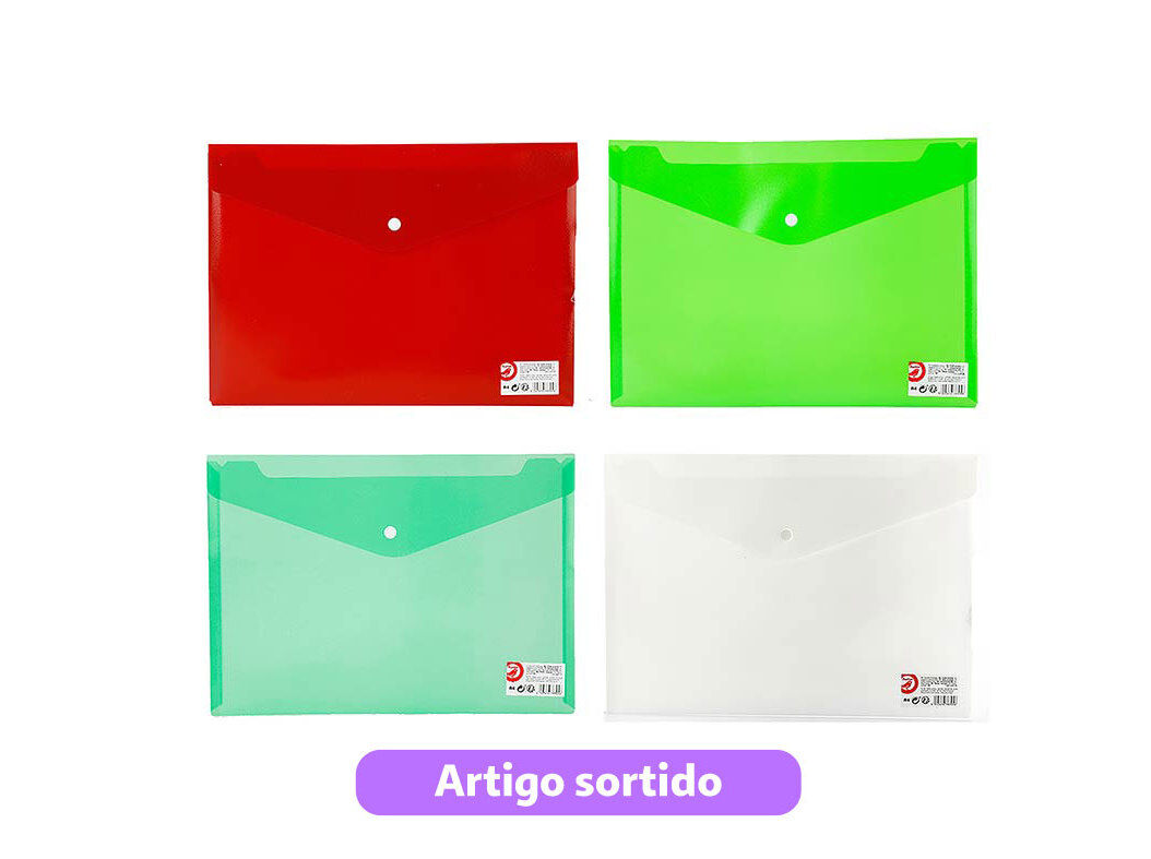 PASTA ENVELOPE A4 AUCHAN CORES SORTIDAS
