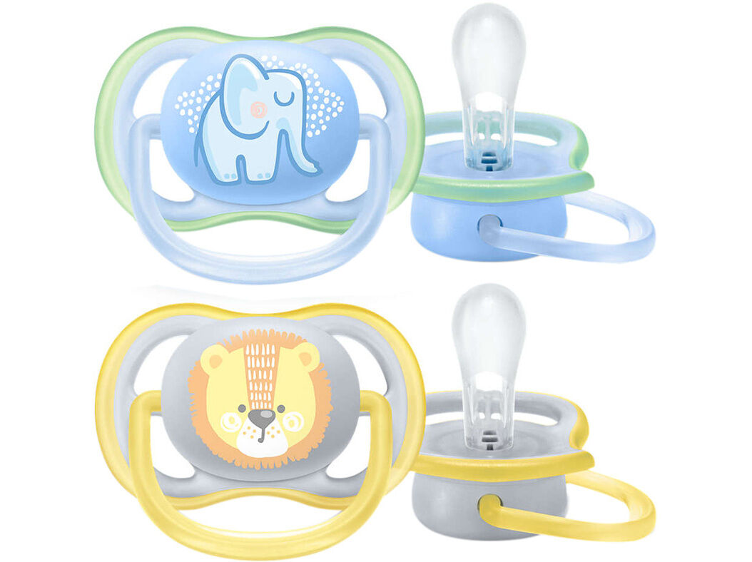 CHUPETA AVENT ULTRA AIR DECO AZUL 0-6M 2UN