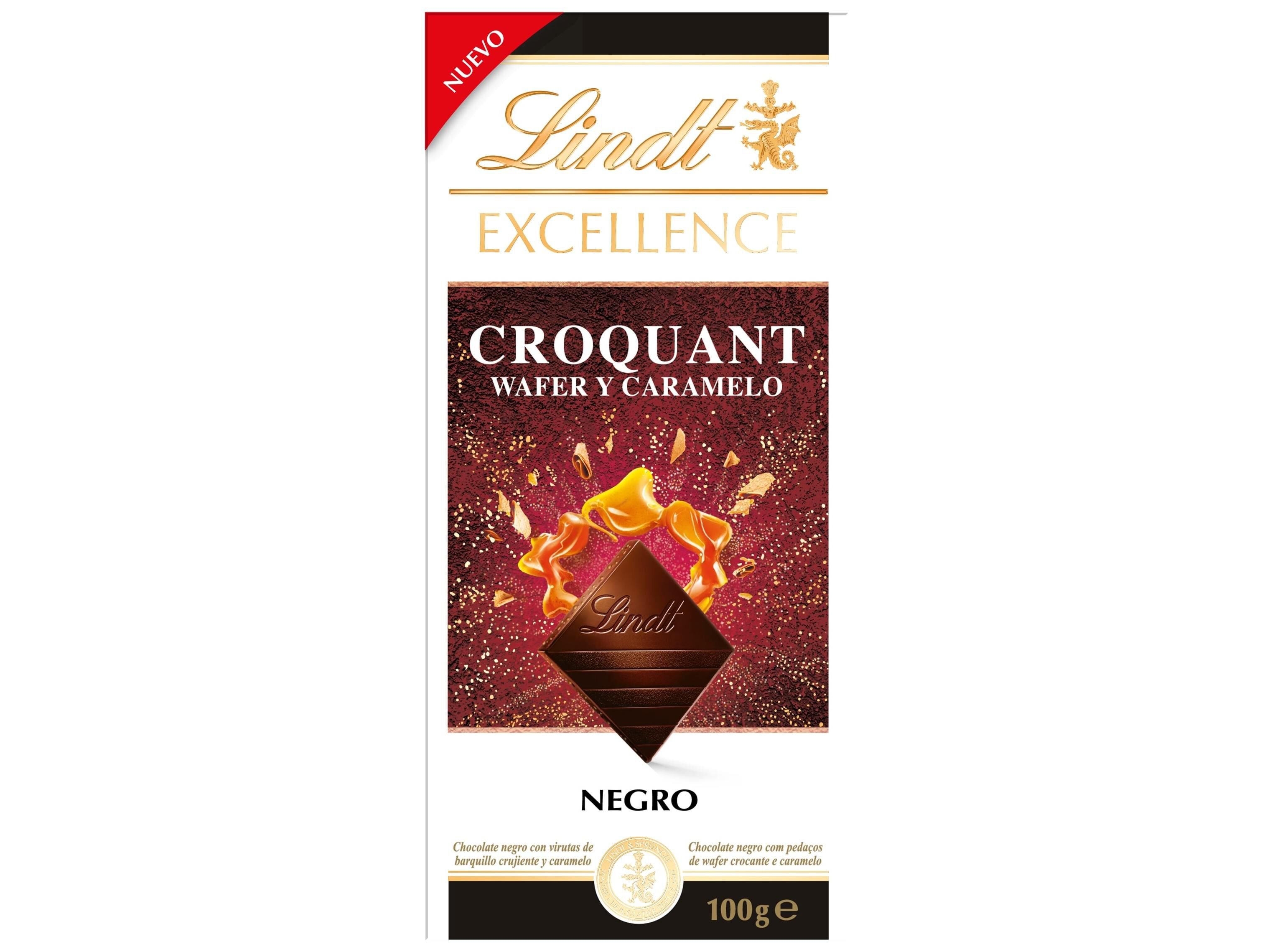 CHOCOLATE LINDT EXCELLENCE CROQUANT WAFER & CARAMELO 100G image number 0