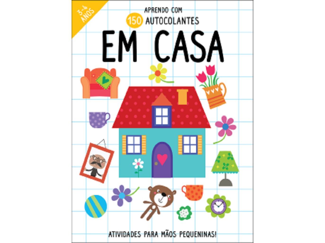 LIVRO APRENDO COM 150 AUTOCOLANTES EM CASA image number 1