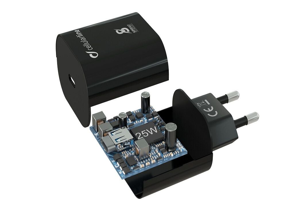 CARREGADOR CELLULARLINE PRETO 25W USB-C P/ SAMSUNG image number 2